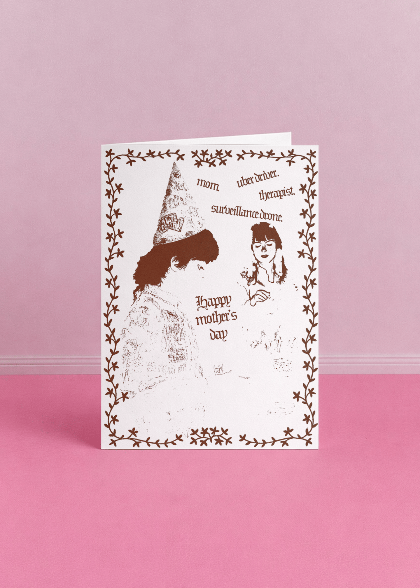 Mom Uber Driver Therapist Drone Card mockup 5