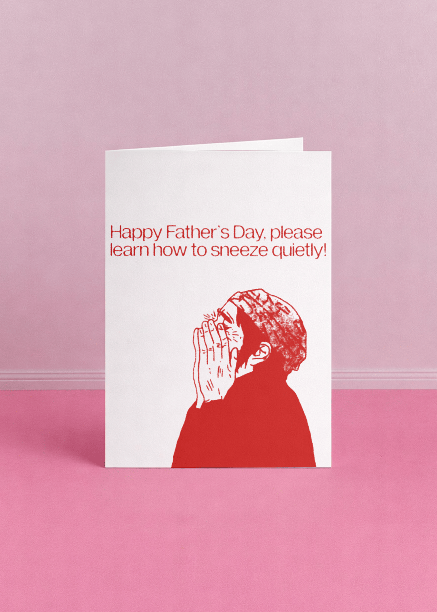 Loud Sneeze Father's Day Card mockup 5