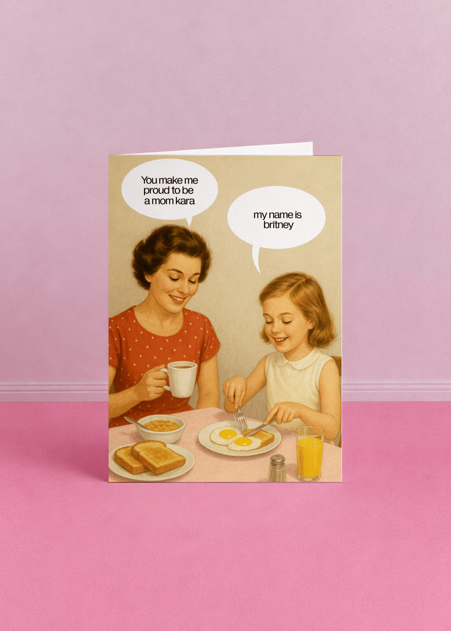 Funny Proud to Be a Mom Card mockup 5