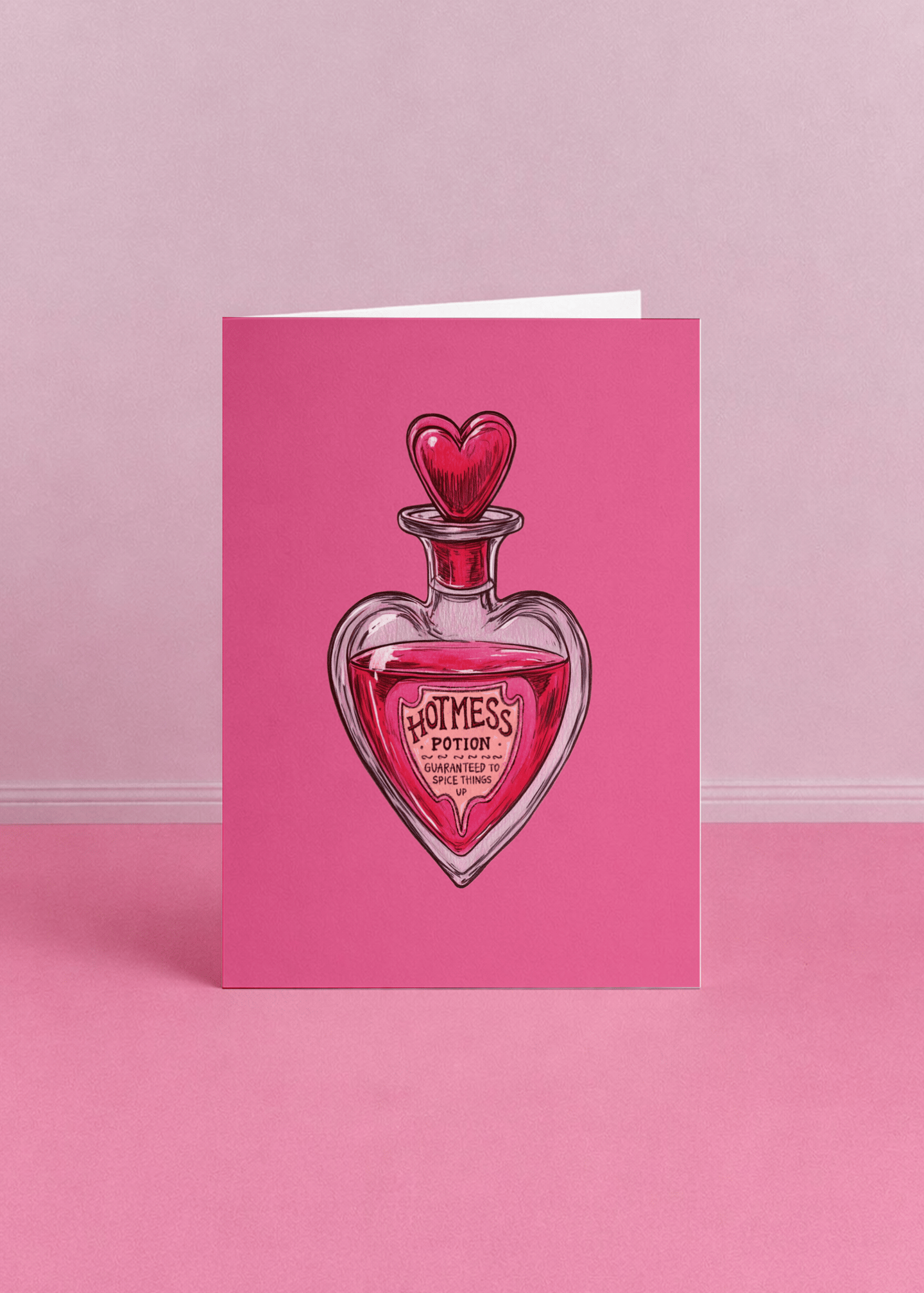 Hot Mess Love Potion Card mockup 5