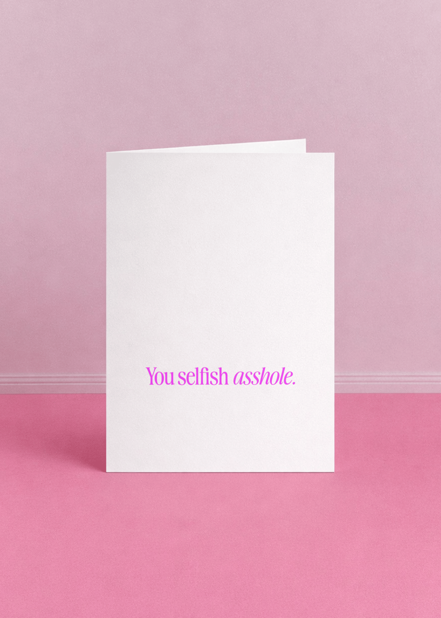 You Selfish Asshole mockup 5