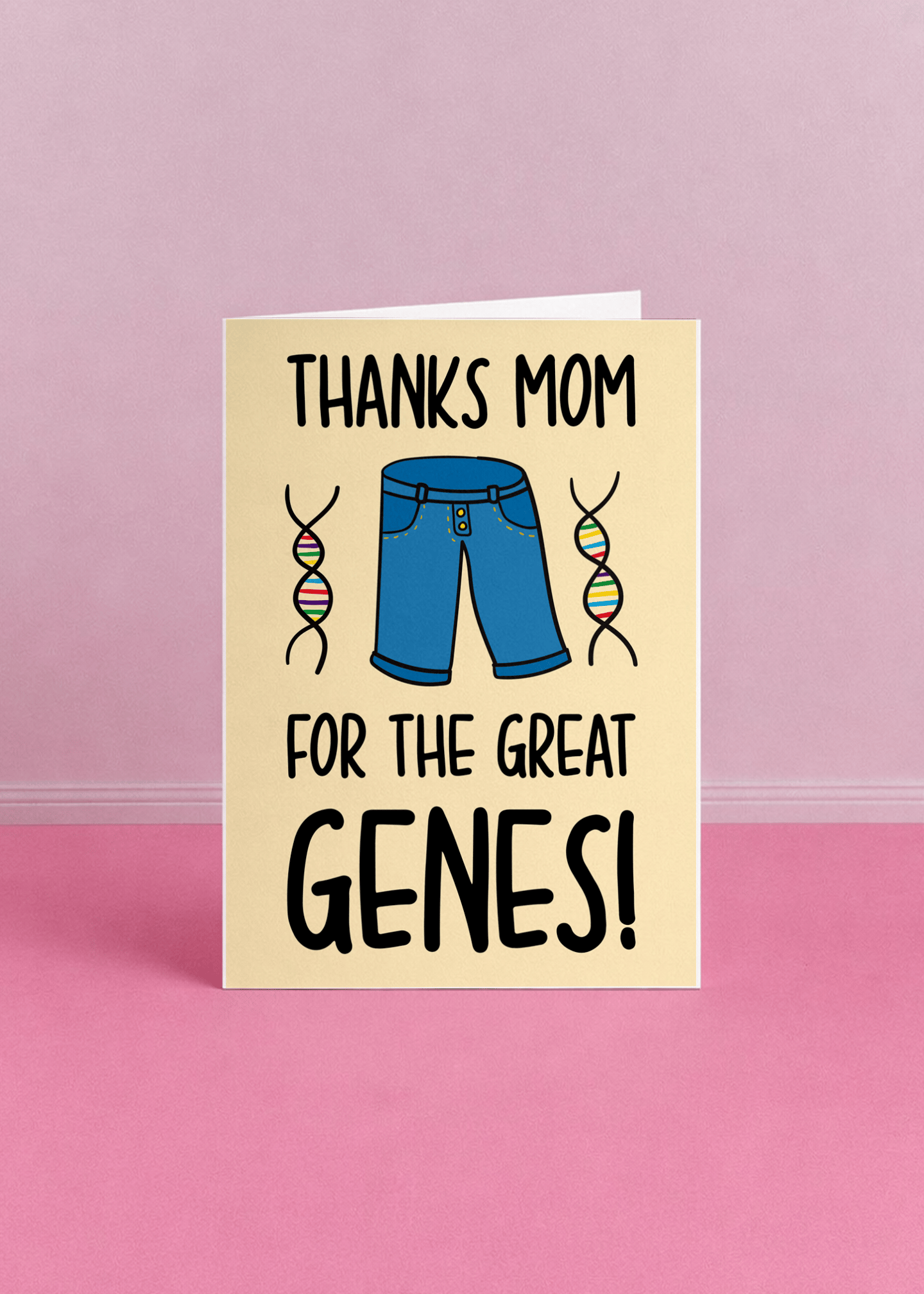 Thanks Mom for the Great Genes Card mockup 5