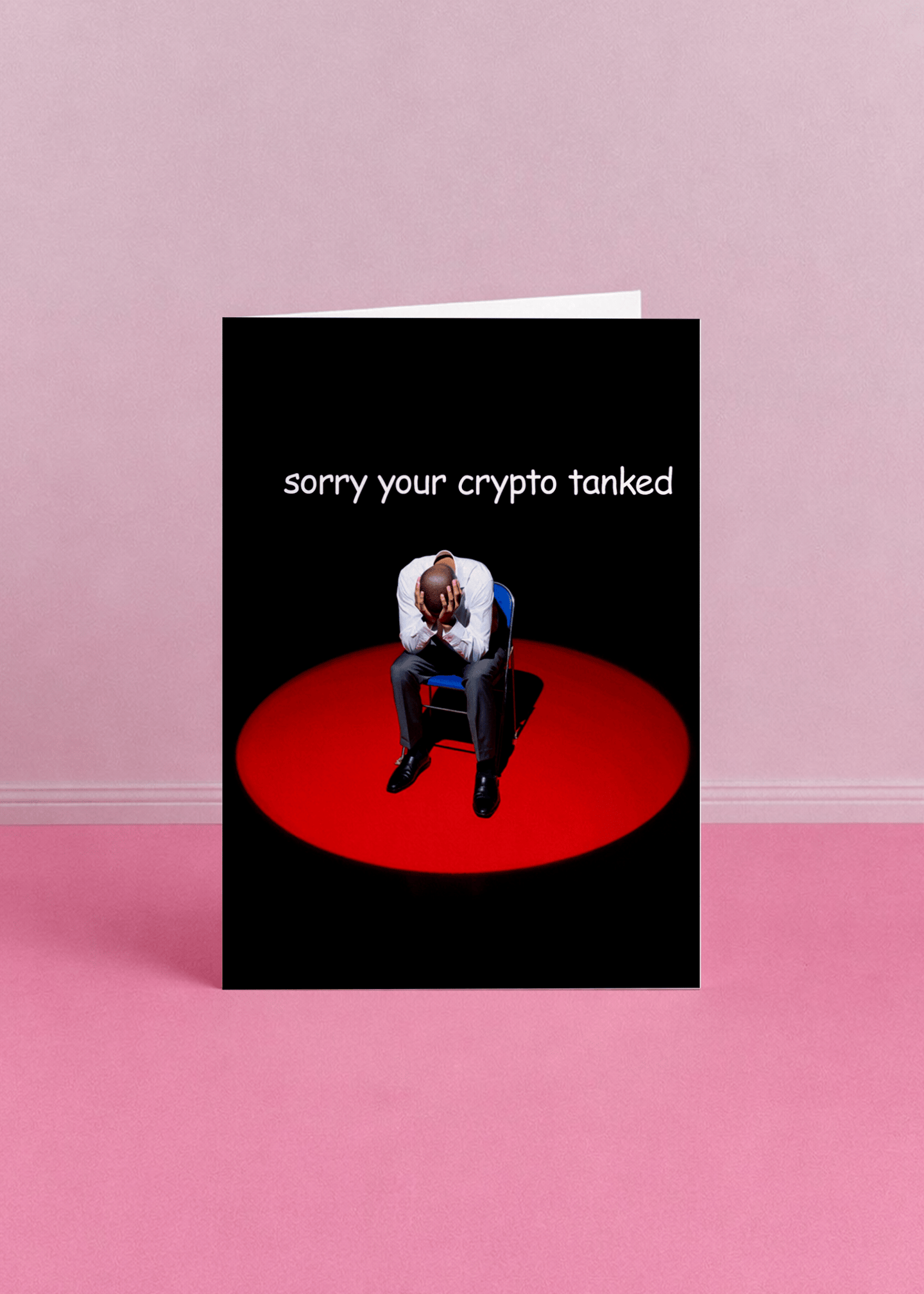 Sorry Your Crypto Tanked Card mockup 5