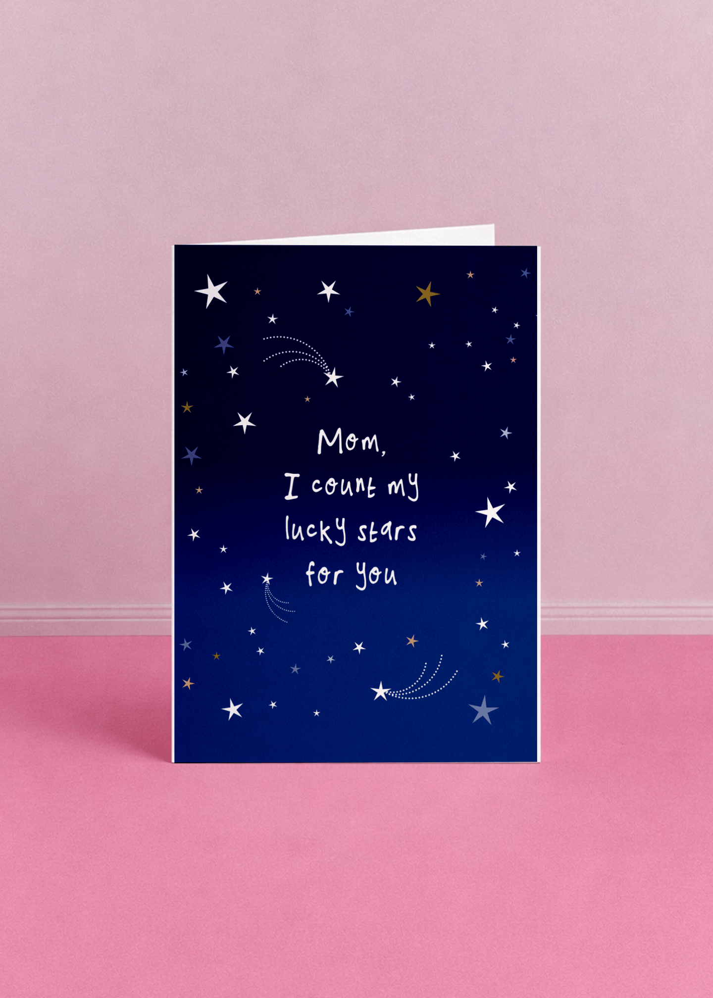 Count My Lucky Stars Mom Card mockup 4
