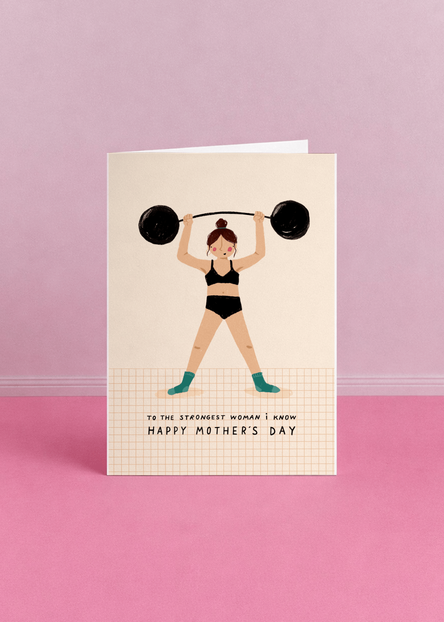 Strongest Woman I Know Mom Card mockup 5