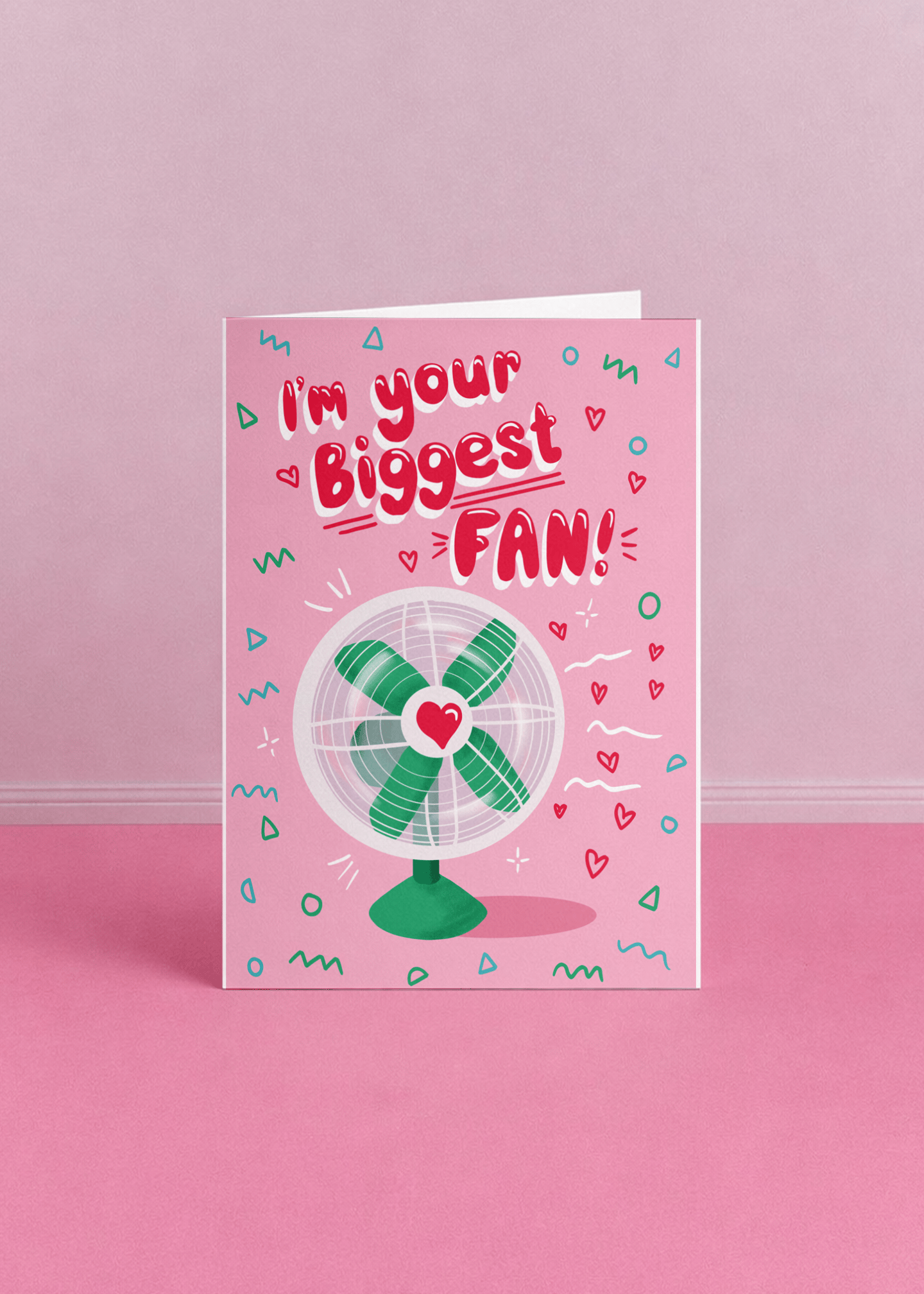 Biggest Fan Valentine's Card mockup 5