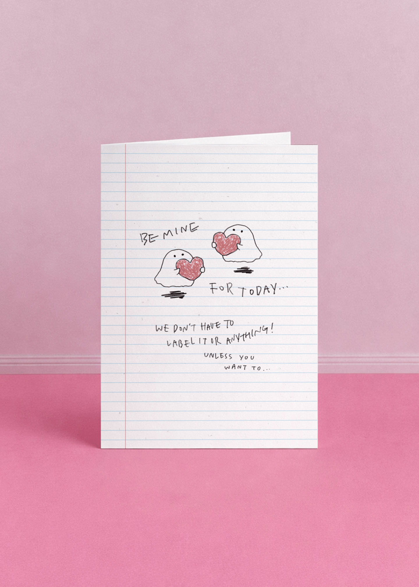 Be Mine Ghost Card mockup 5