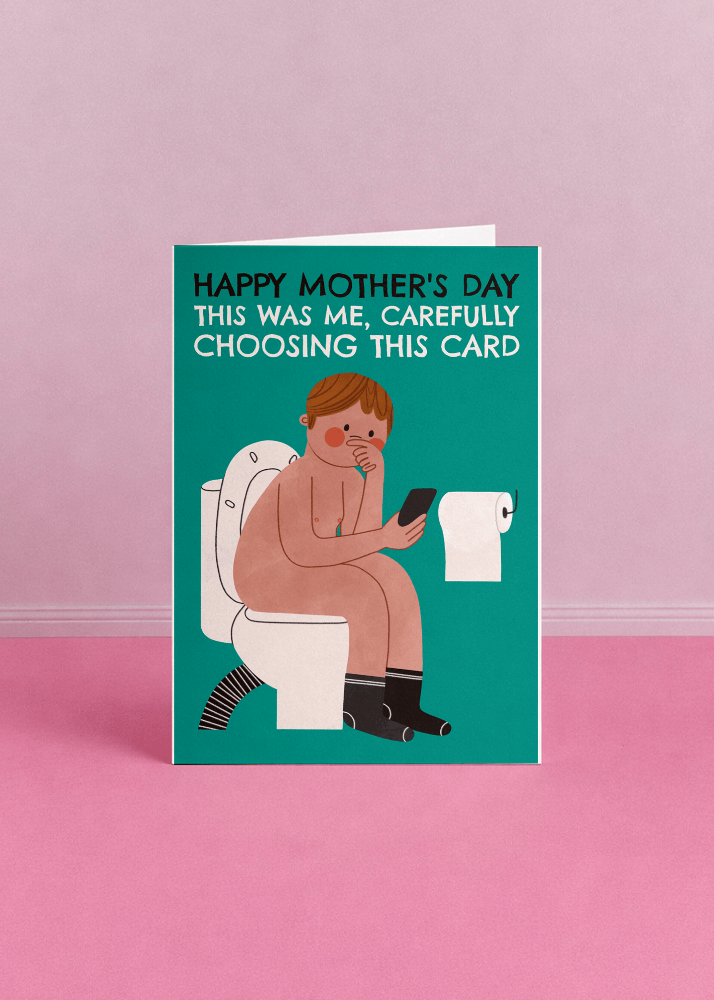 Carefully Chosen Mother's Day Card mockup 5