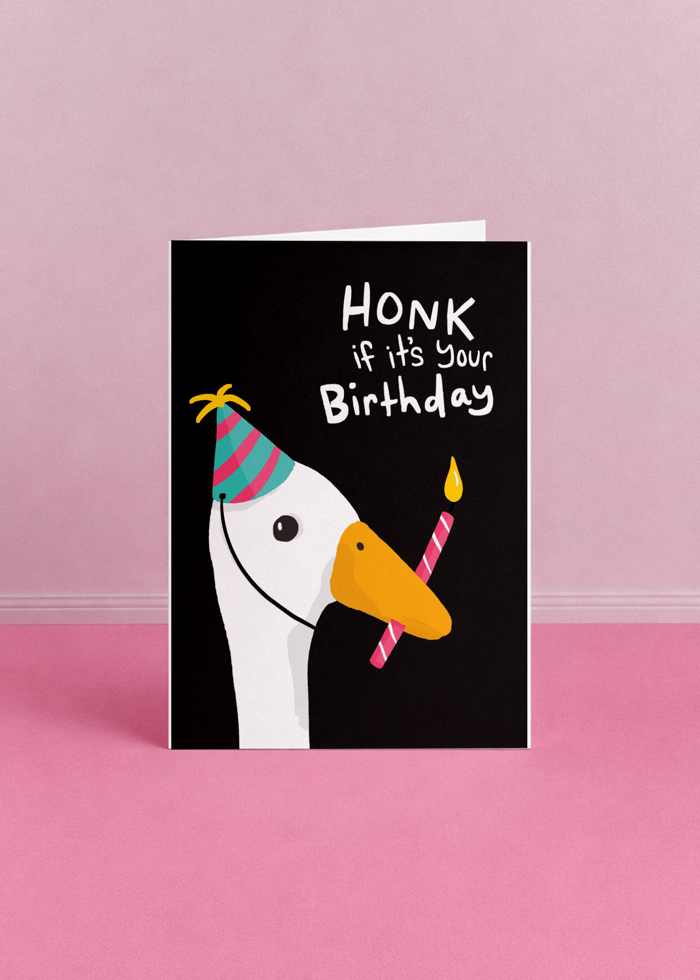 Goose Honk Birthday Card mockup 5