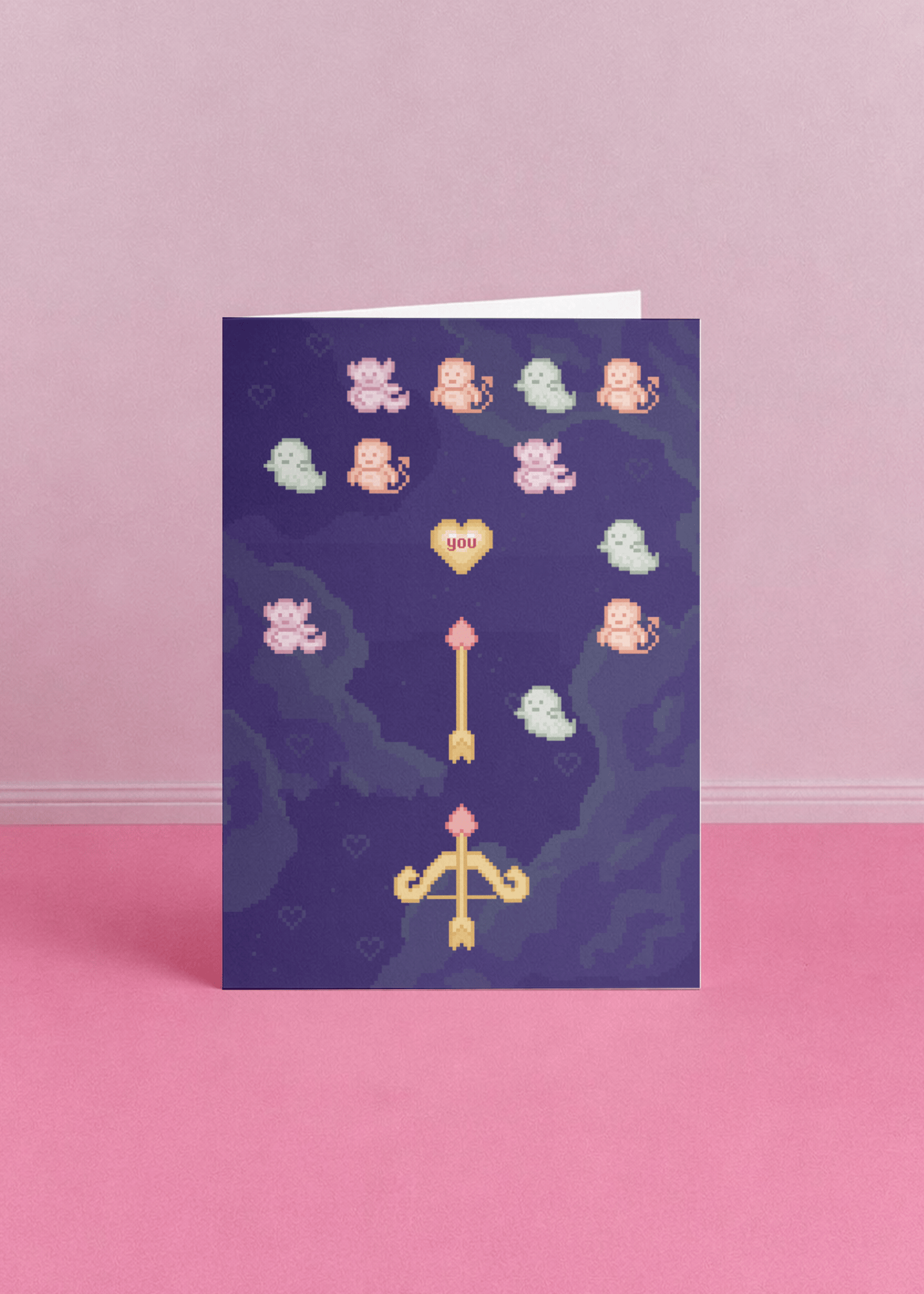 Pixel Cupid Card mockup 4