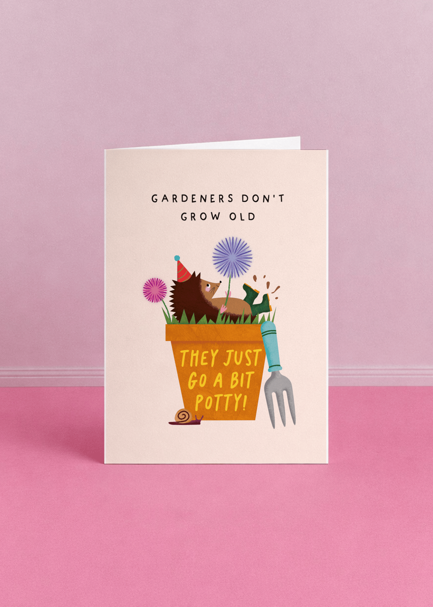 Gardeners Don't Grow Old Birthday Card mockup 5