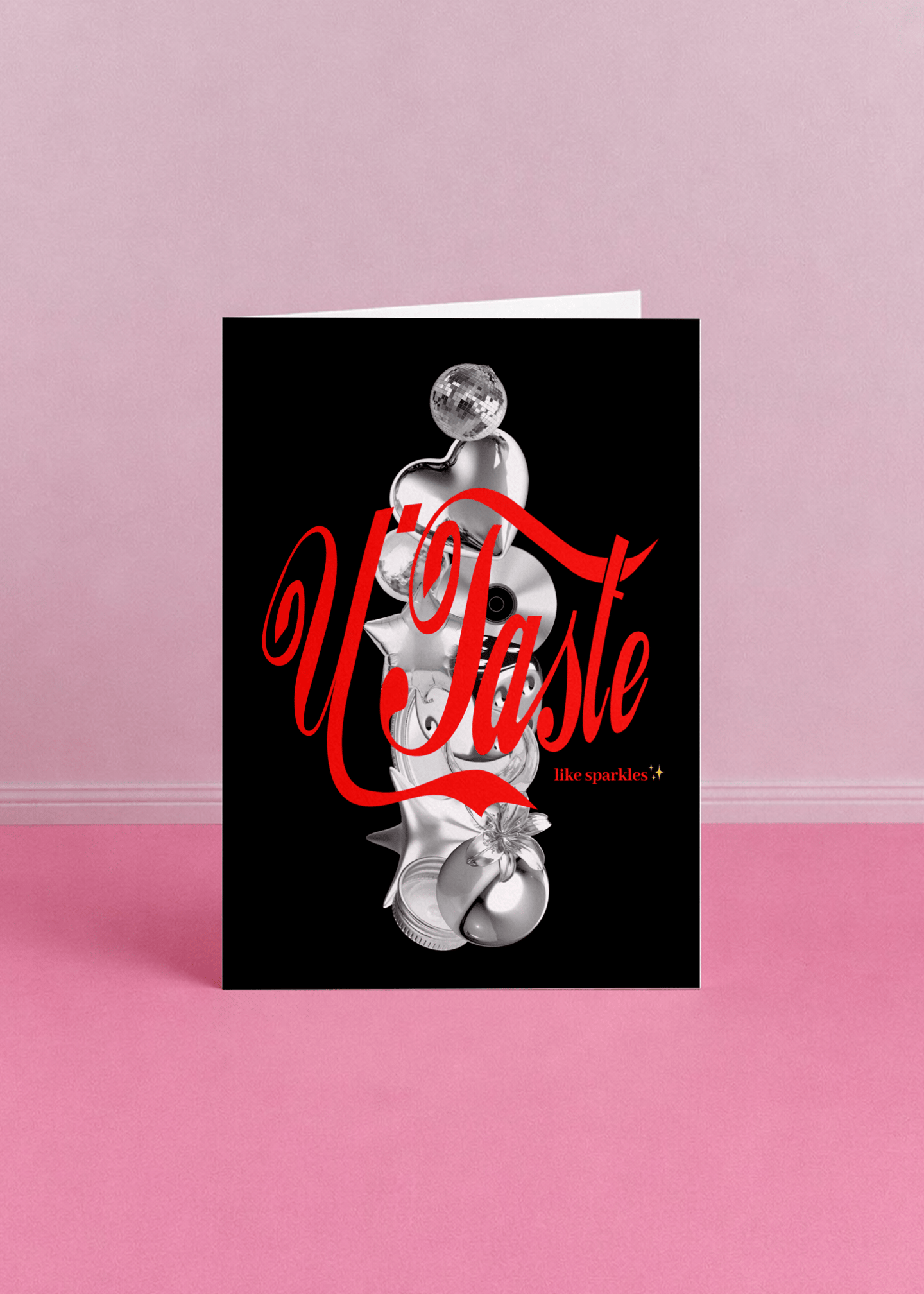 U Taste Like Sparkles Card mockup 4