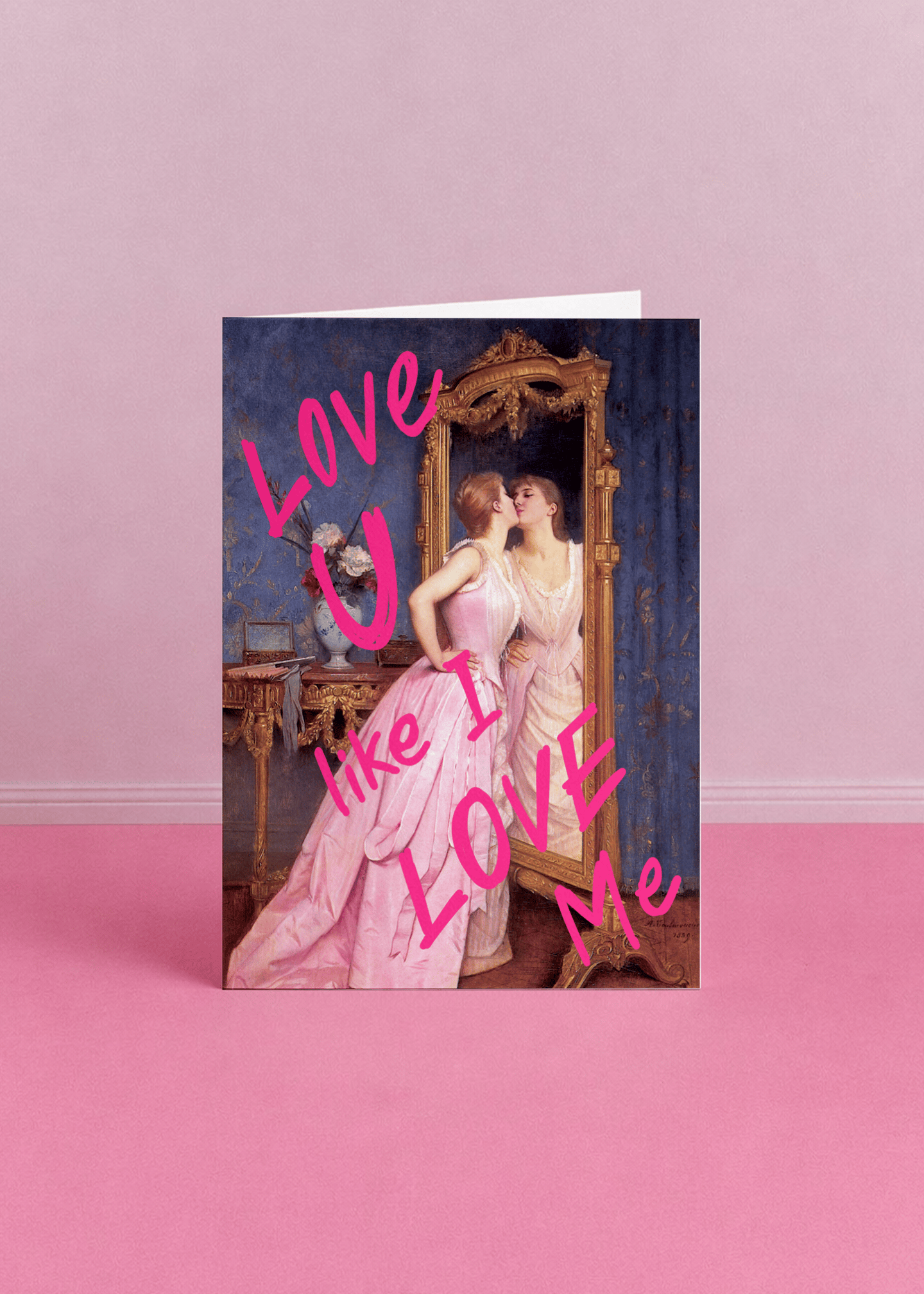 Love U Like I Love Me Card mockup 5