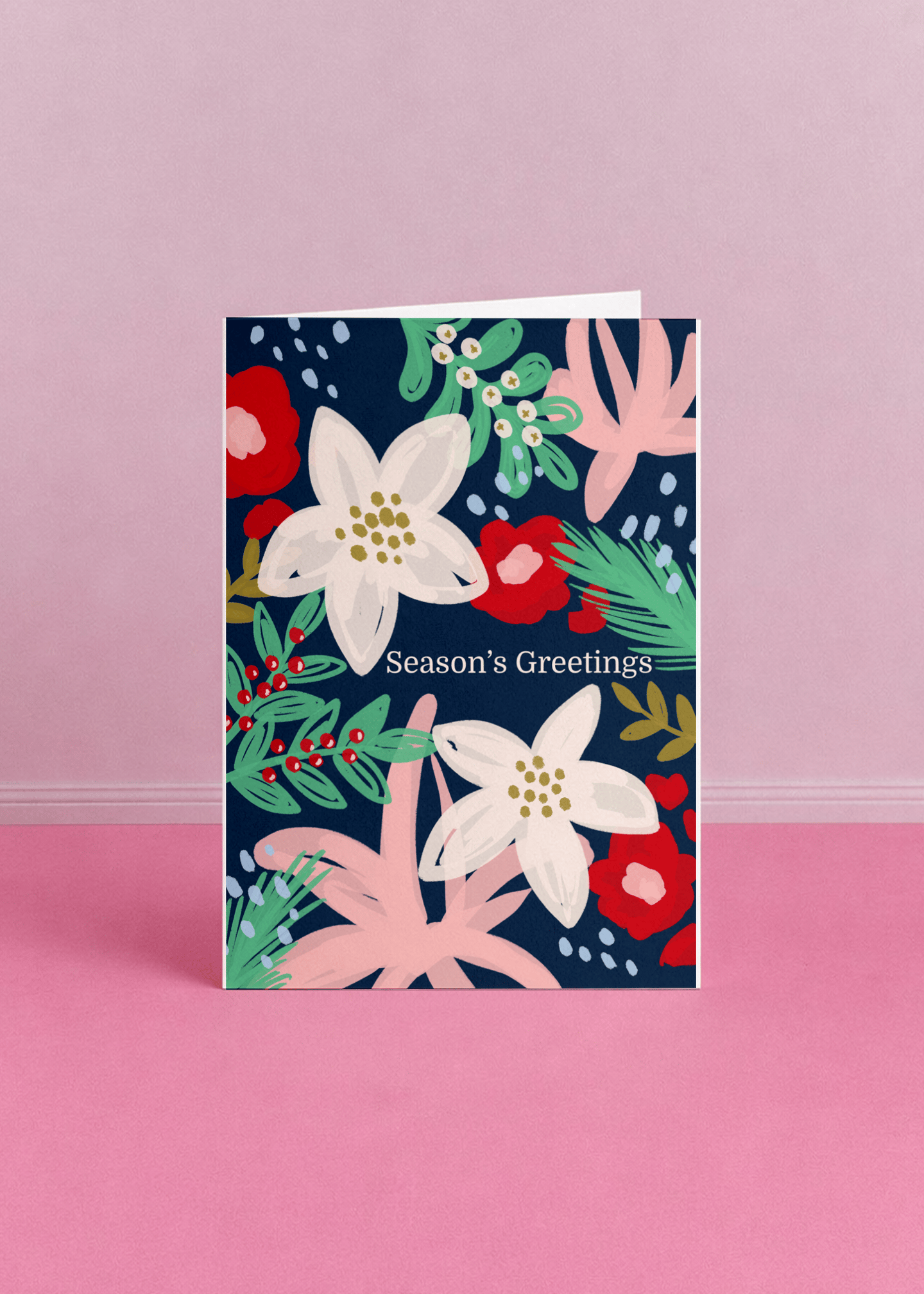 Festive Floral Greetings mockup 5