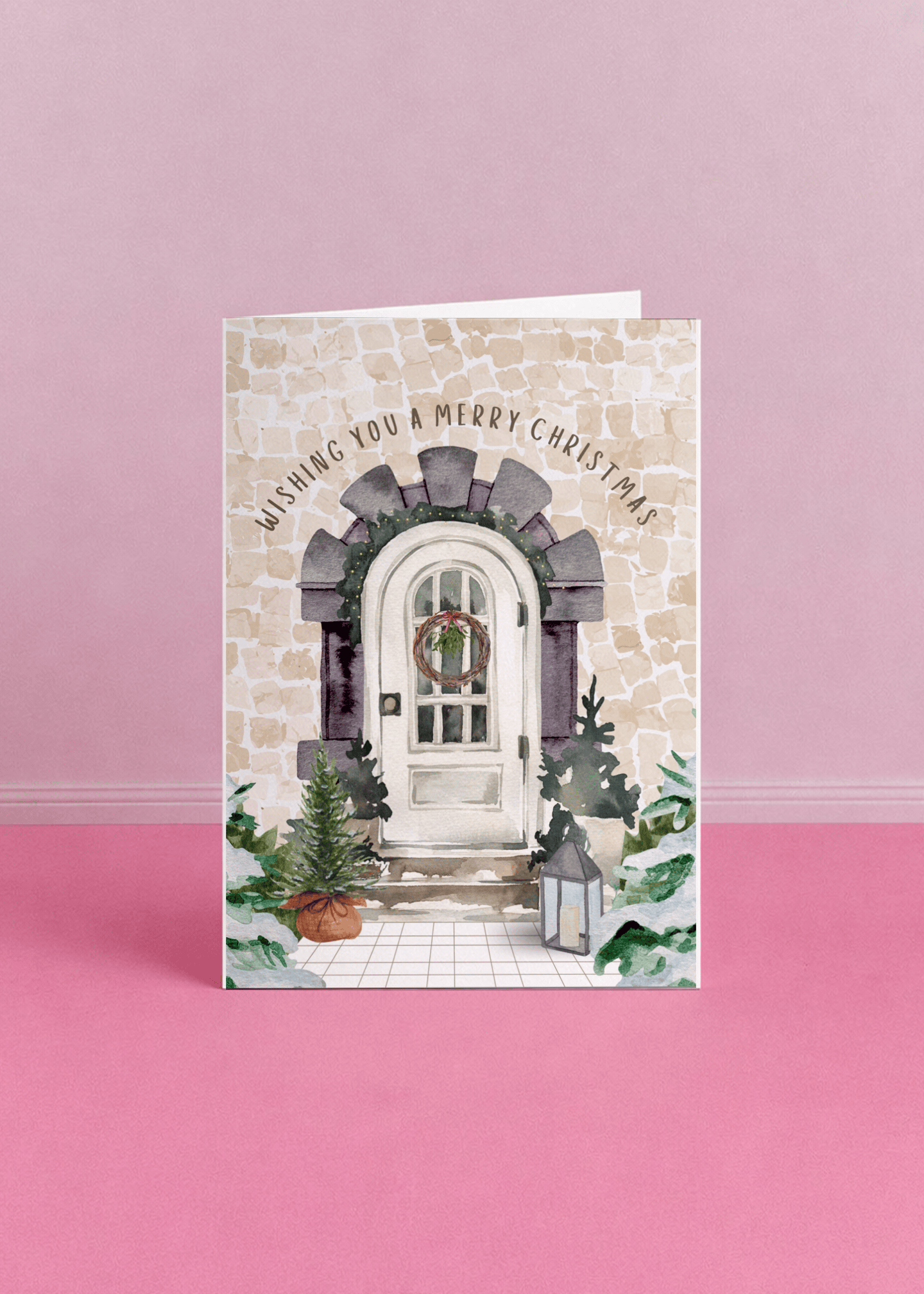 Christmas Door Garland mockup 4