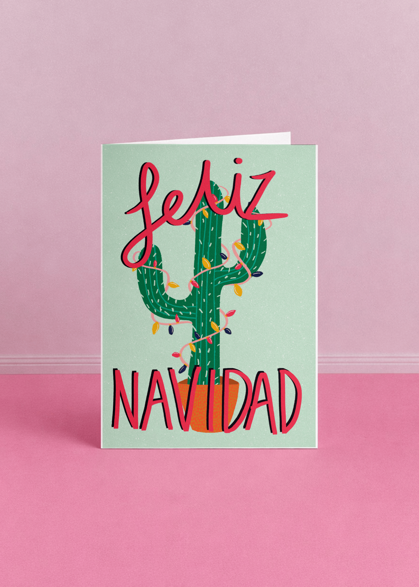 Feliz Navidad Cactus mockup 5