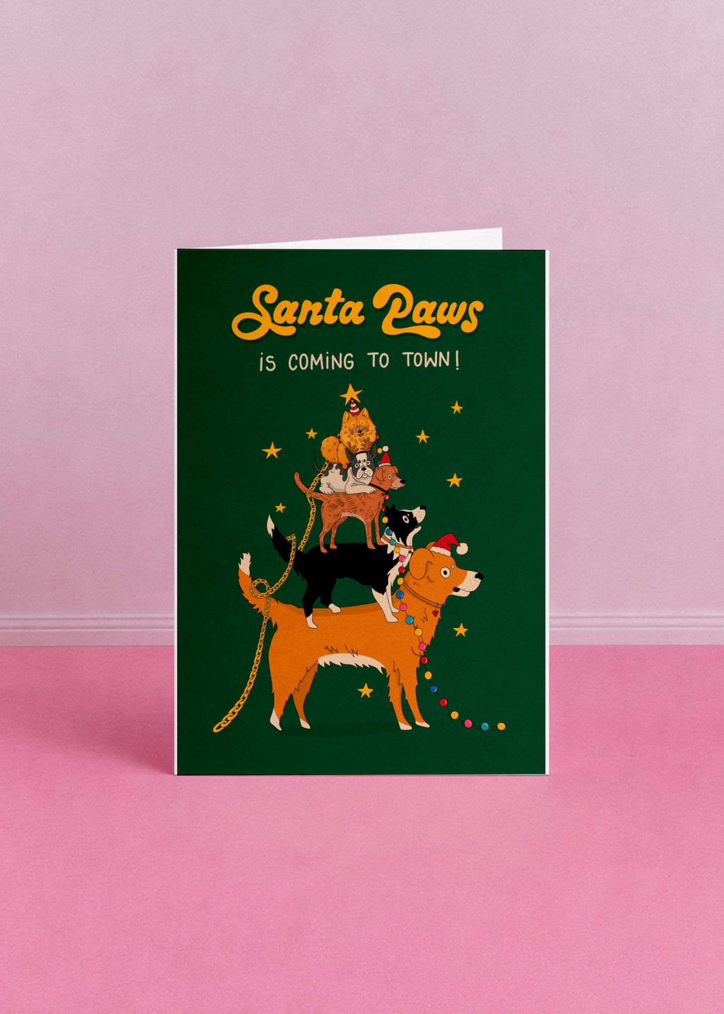 Santa Paws Christmas Dogs mockup 4