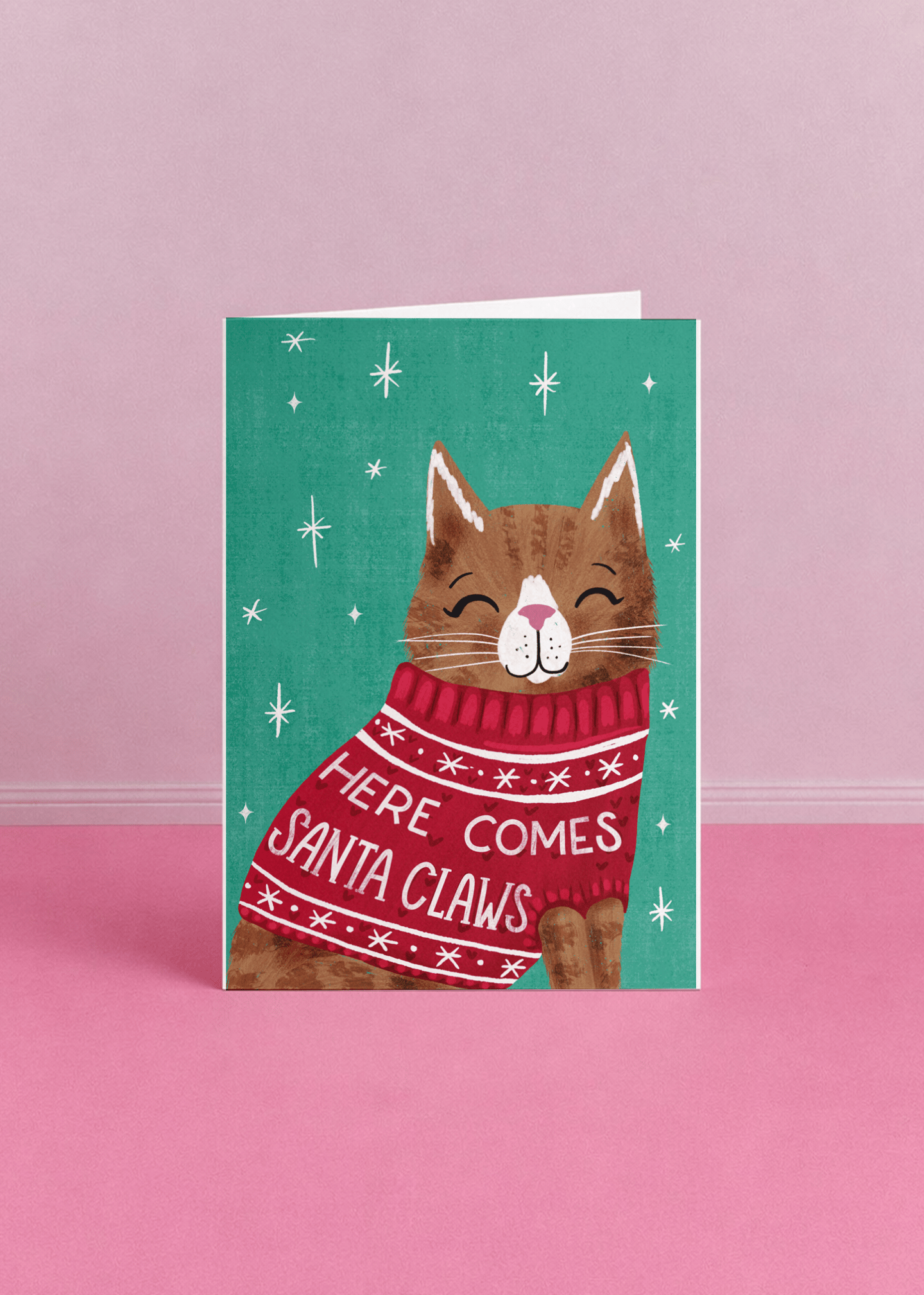 Here Comes Santa Claws mockup 5