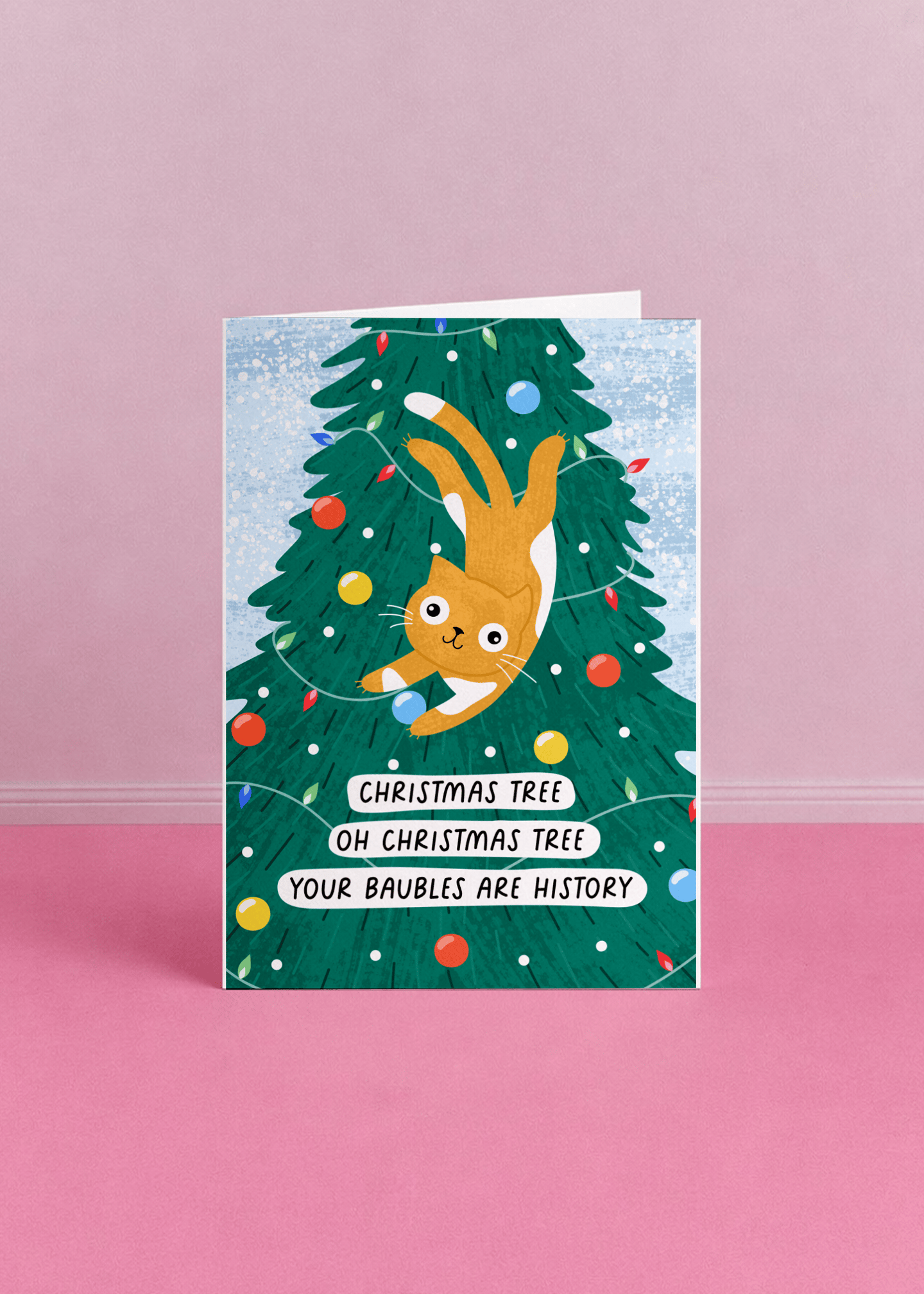 Cat vs. Christmas Tree - Bauble Chaos mockup 5