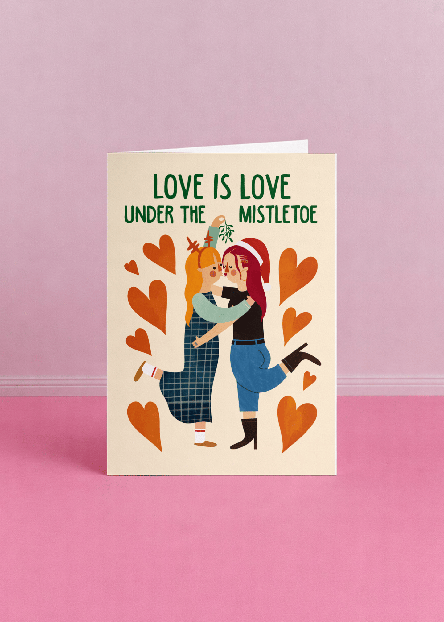 Love is Love Under the Mistletoe mockup 4