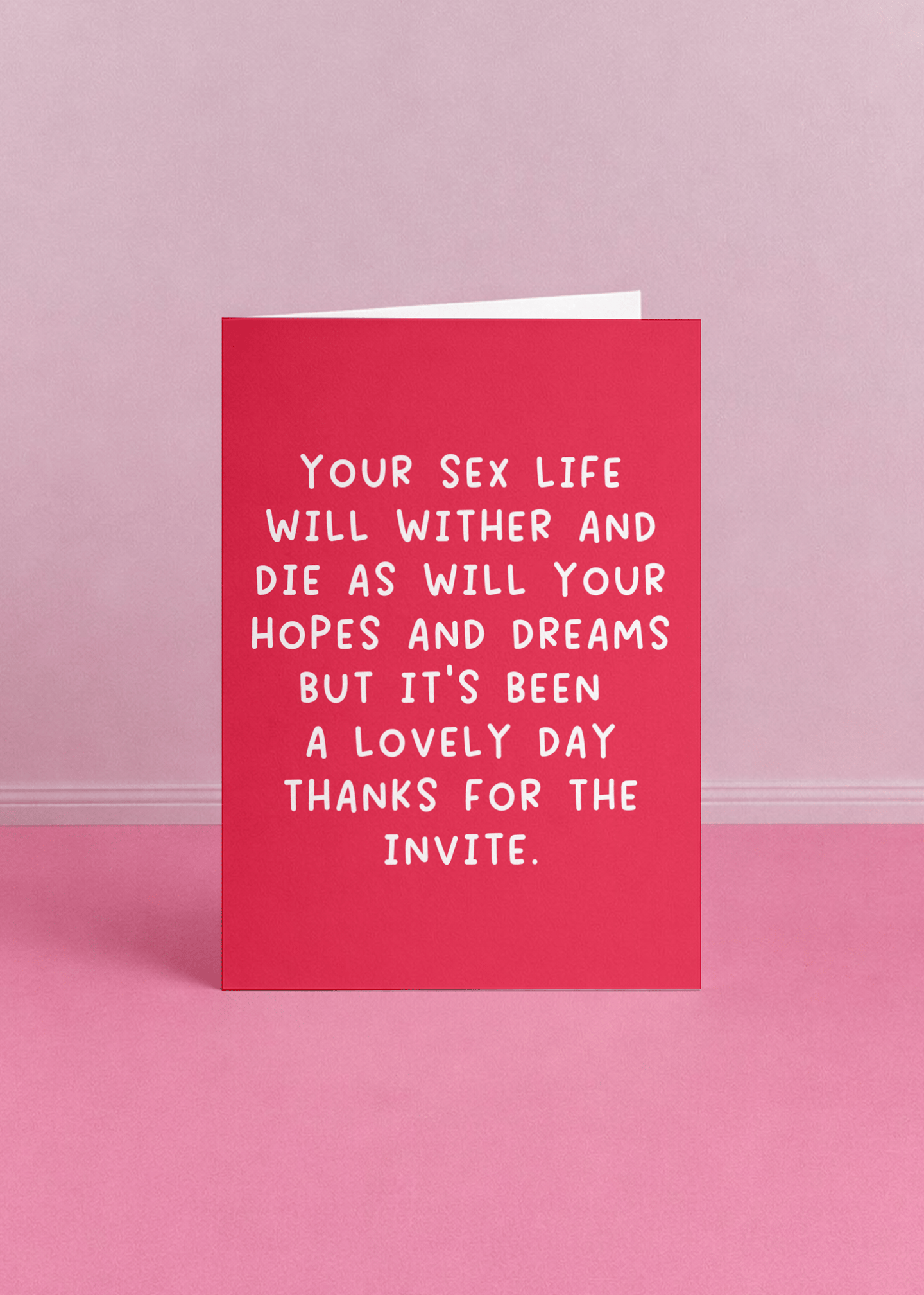 Thanks for the Invite Wedding Card mockup 4