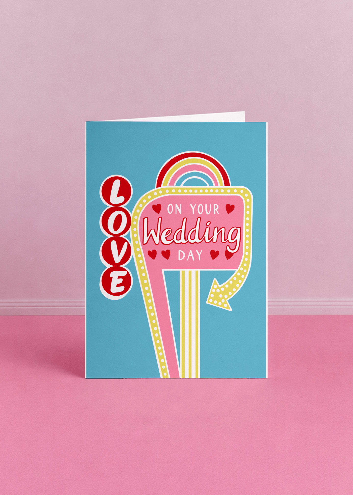 Love on Your Wedding Day Card mockup 5