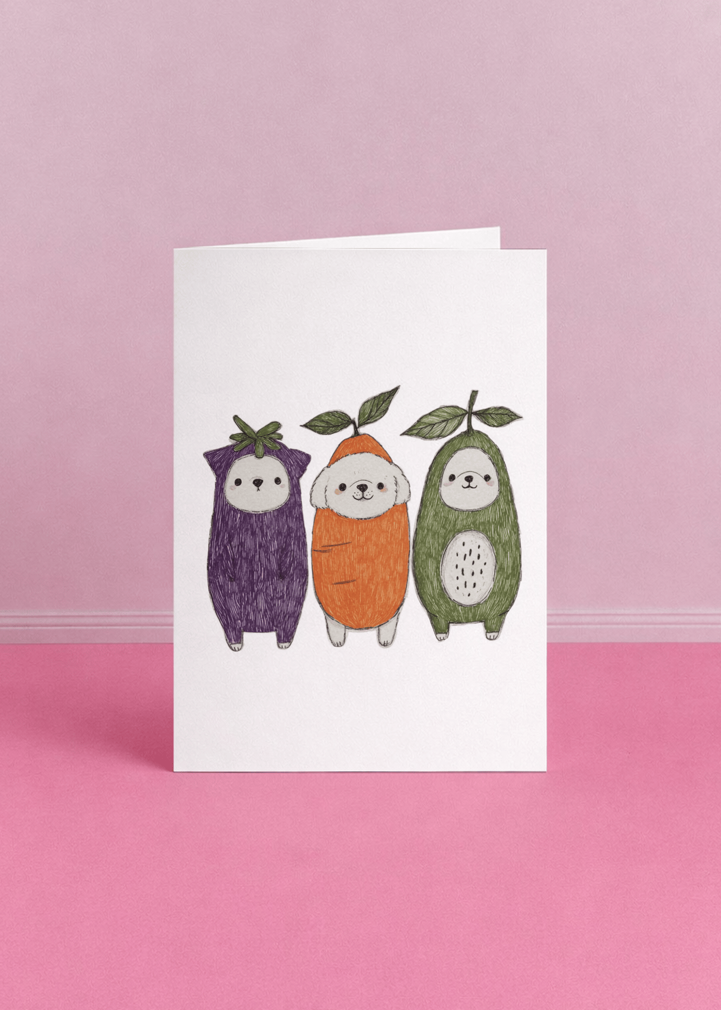 different vegetable animals mockup 5