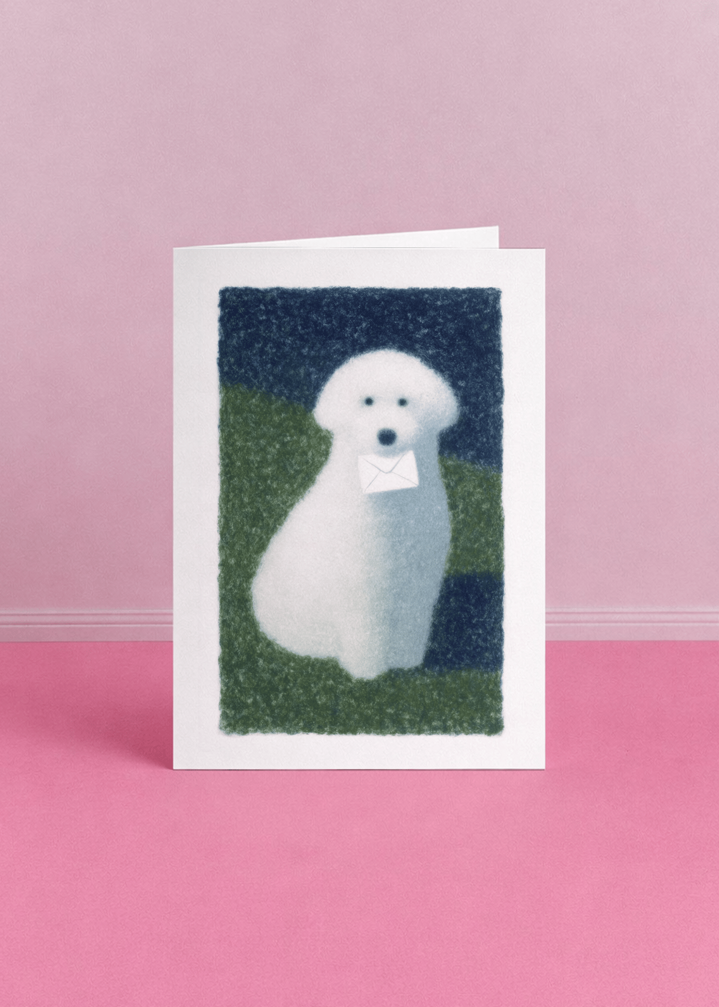 Puppy with a letter for Dear future me mockup 5