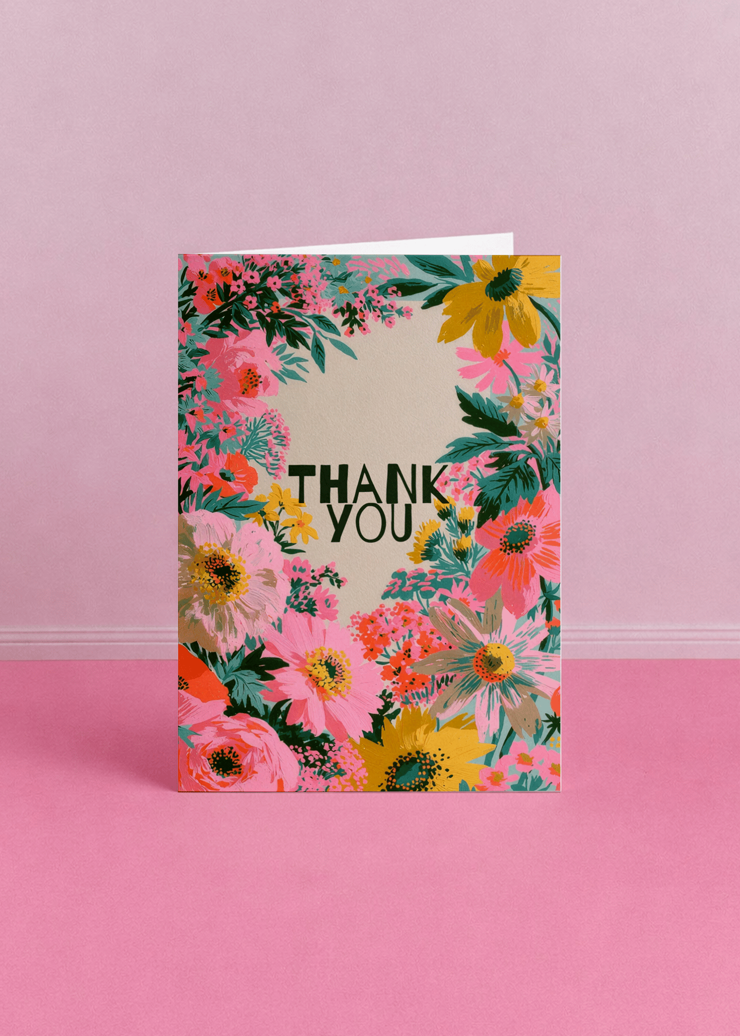 Vibrant Floral Thank You mockup 5