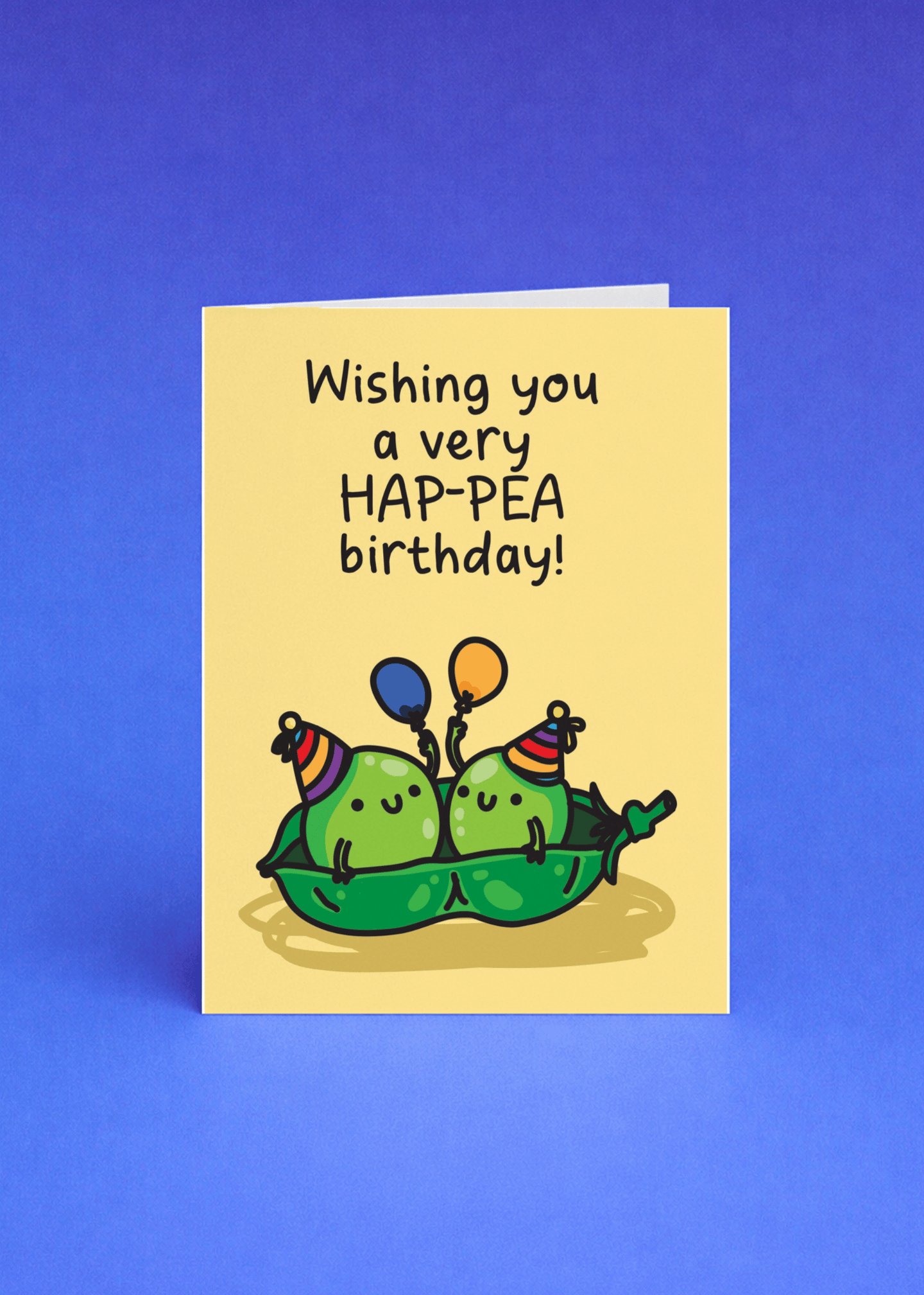 Wishing You a Very Hap-pea Birthday mockup 5