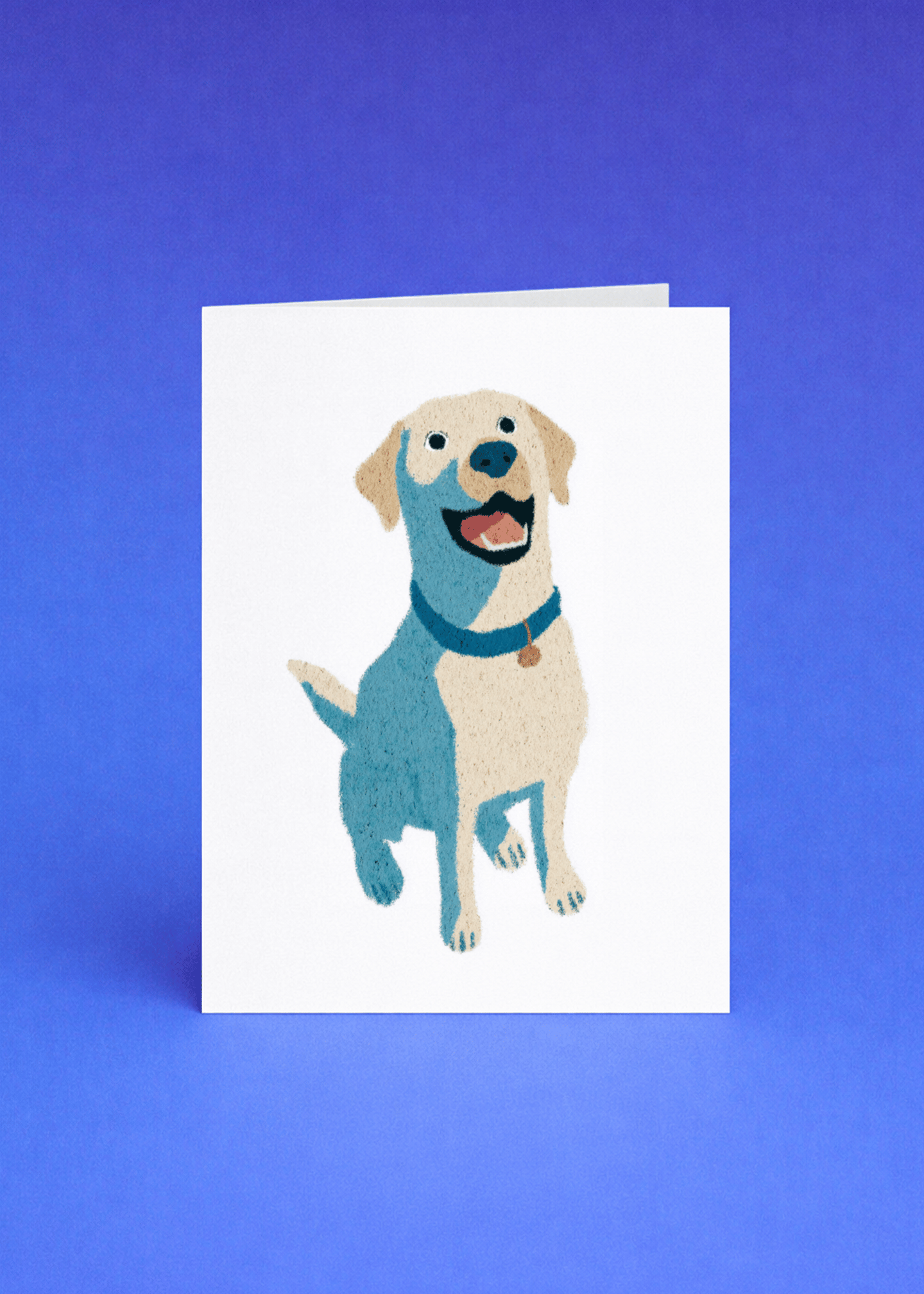 labarador sitting and smiling mockup 5