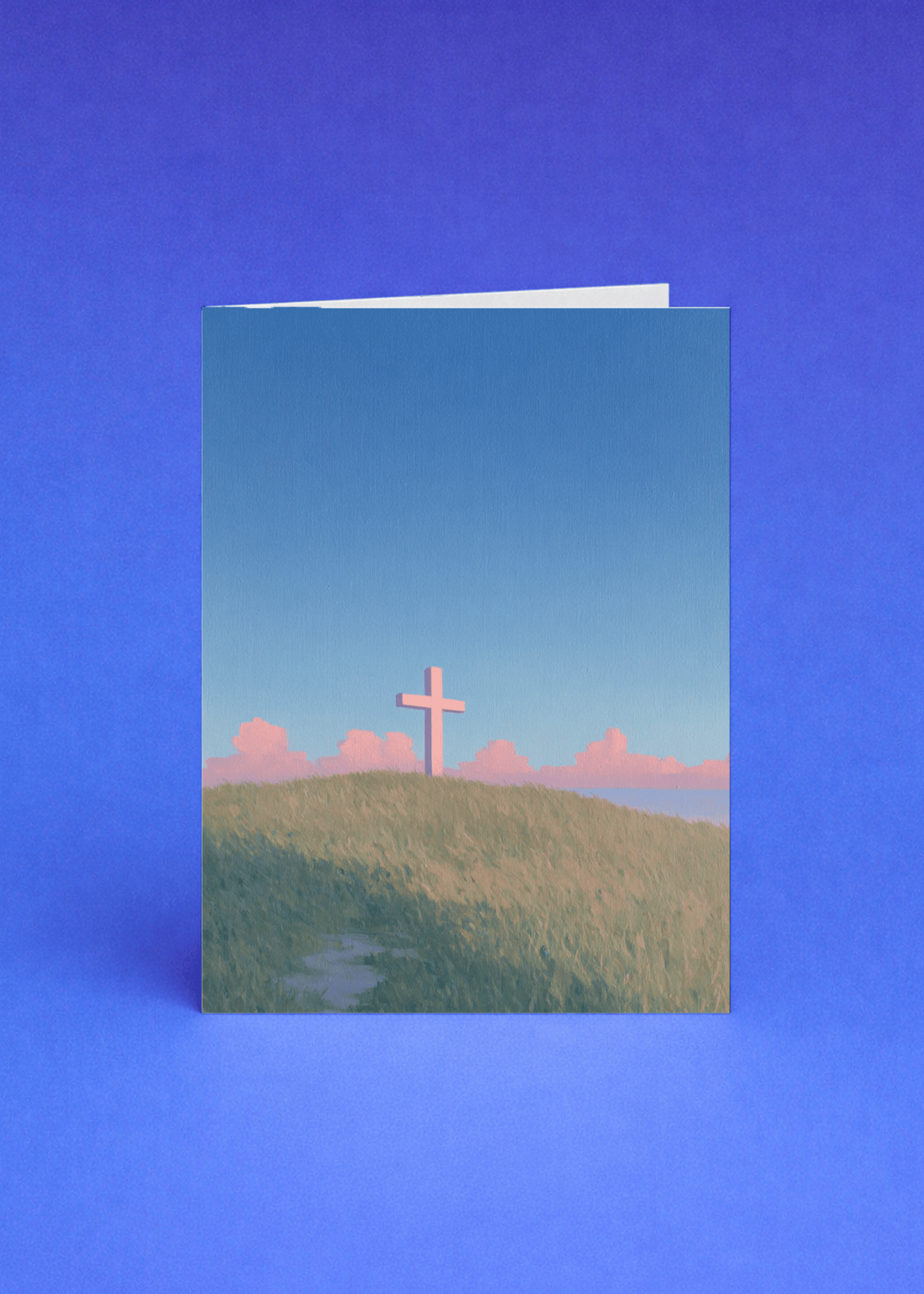 Peaceful Hillside Cross mockup 5