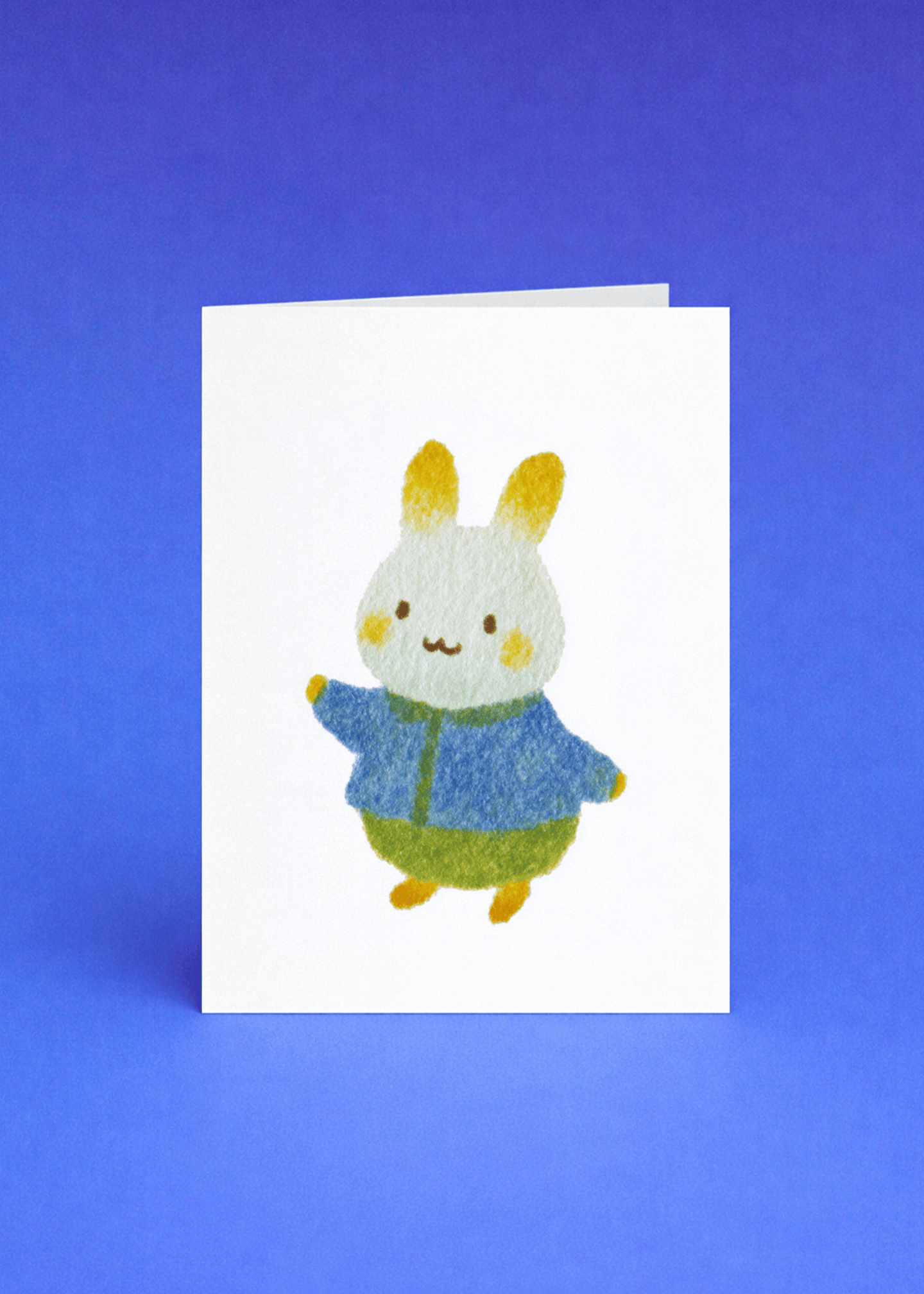 Cute Bunny Easter Card mockup 5