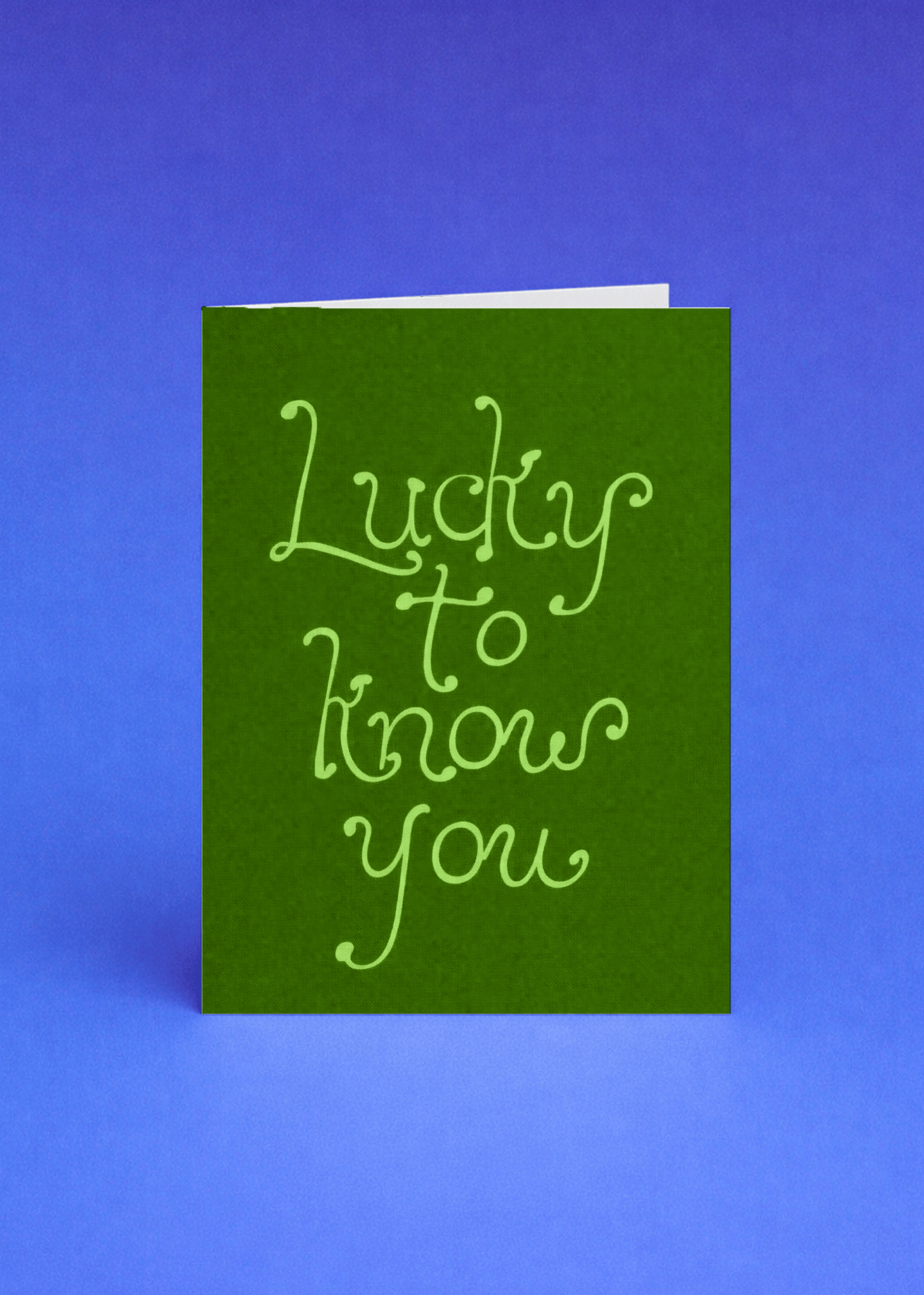 Lucky to Know You Card mockup 5
