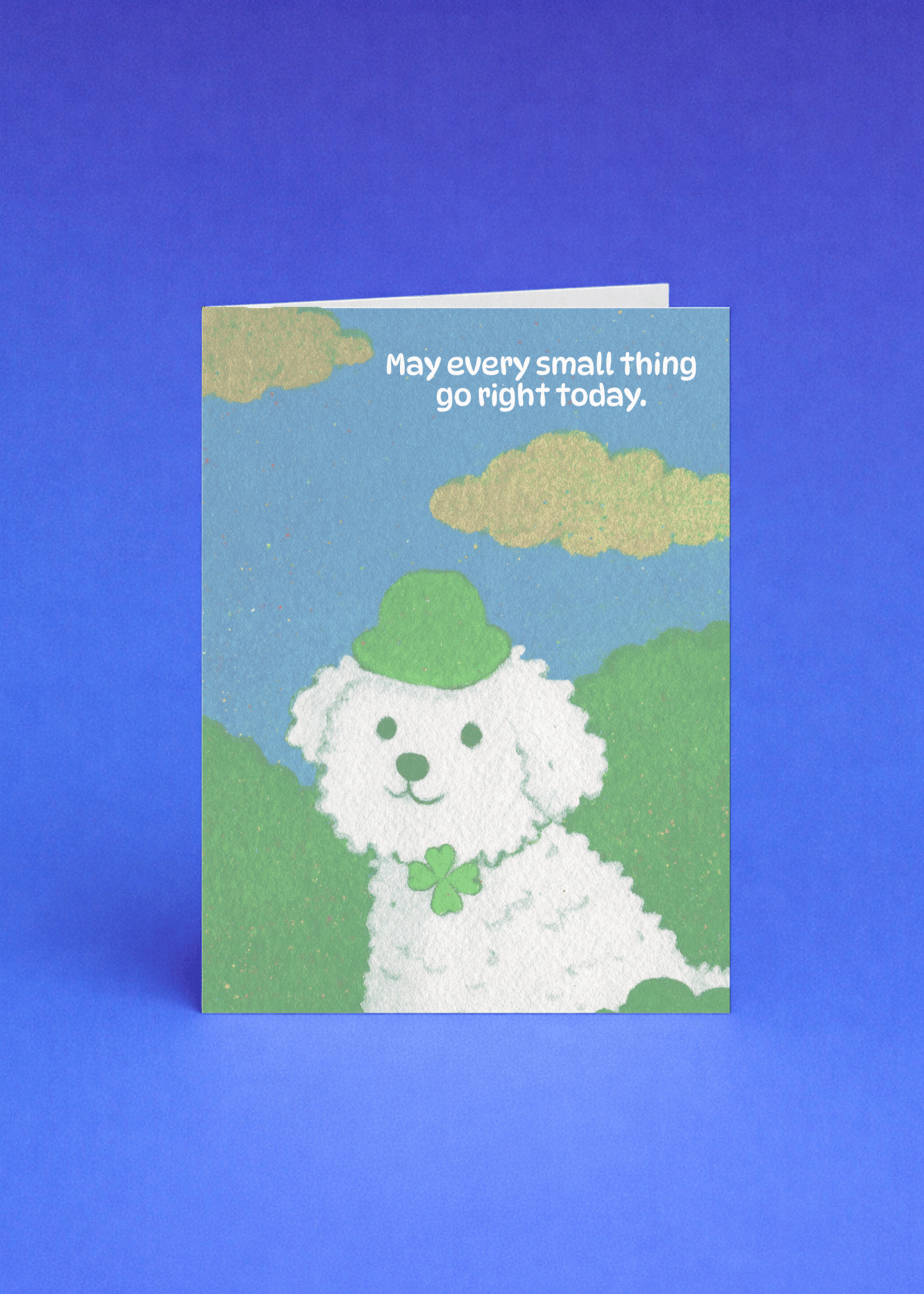 Lucky Day Wishes Card mockup 5