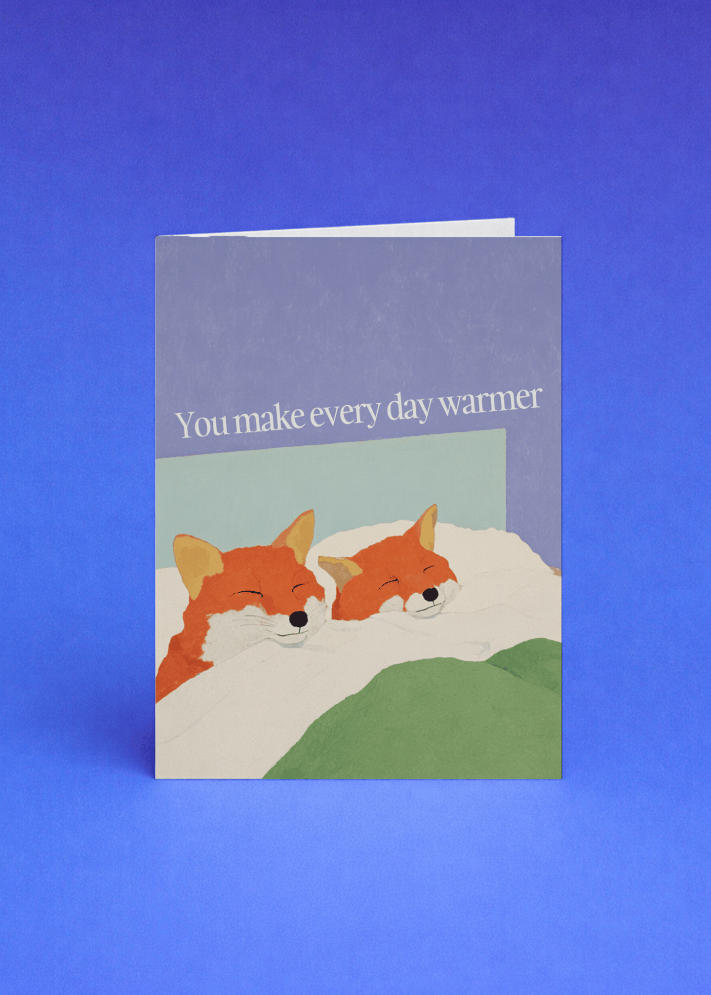 Warm Days with You Fox Card mockup 5