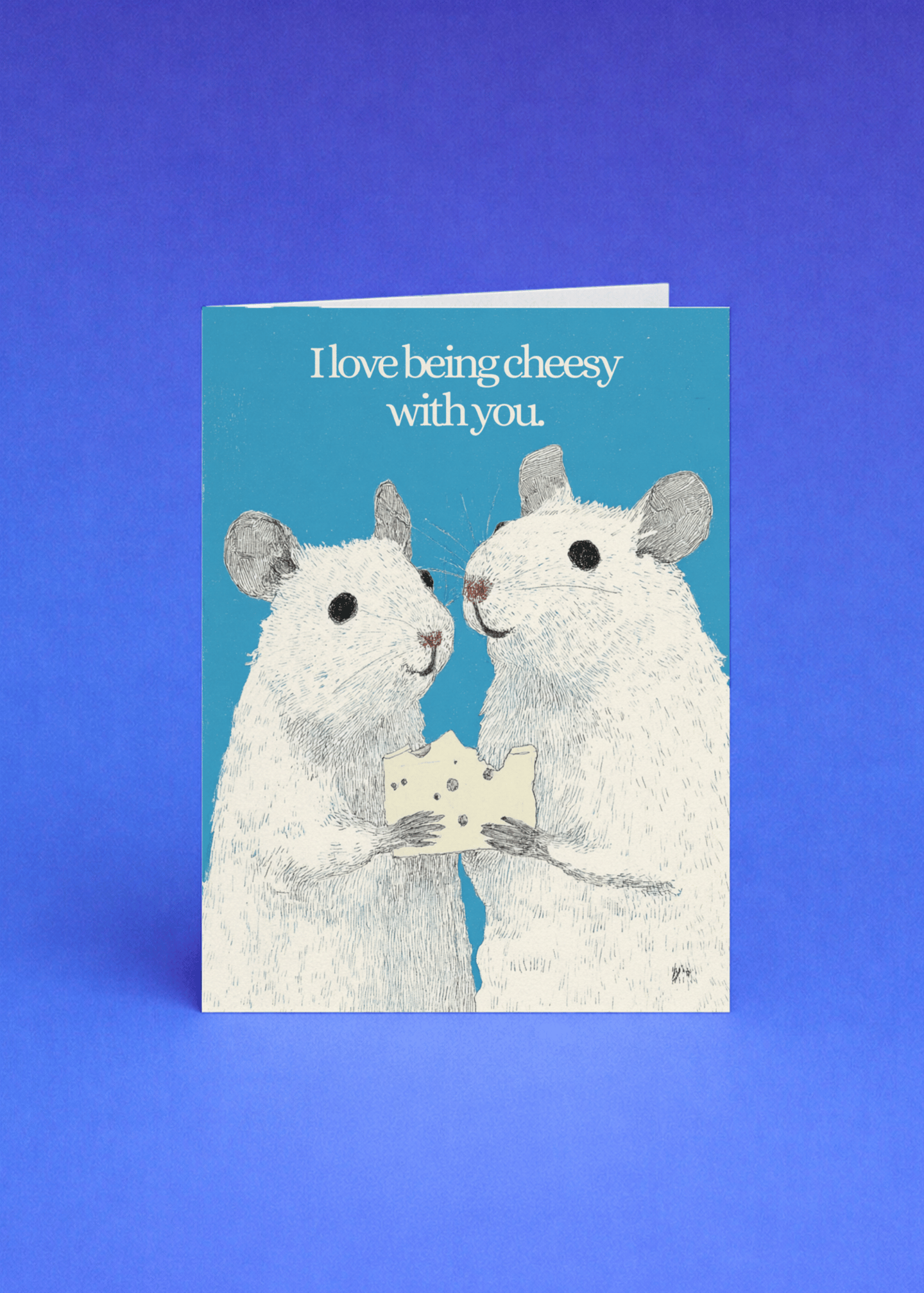 Cheesy Love Card mockup 5