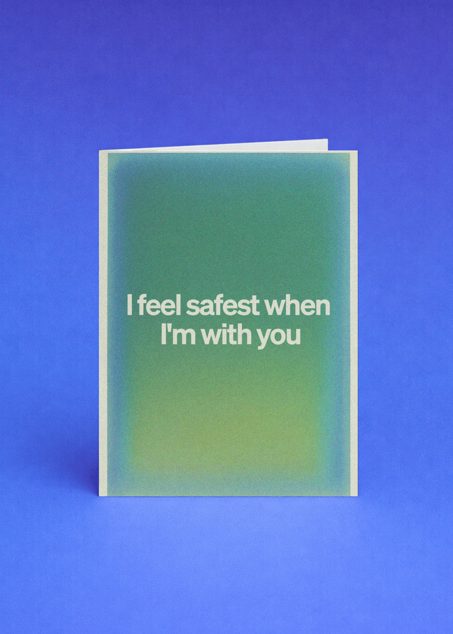Safest With You Greeting Card mockup 5