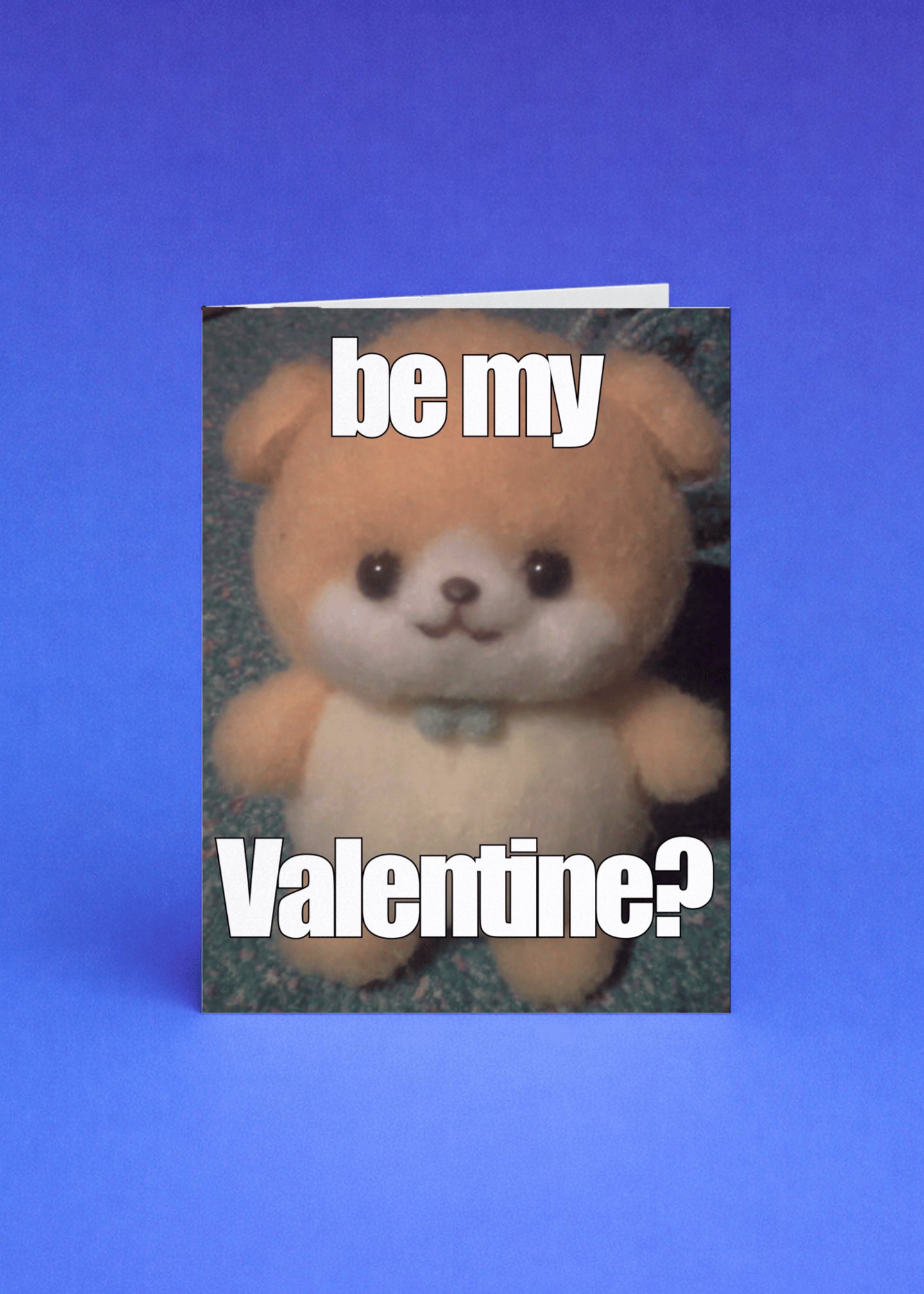 Cute Bear Valentine Card mockup 5