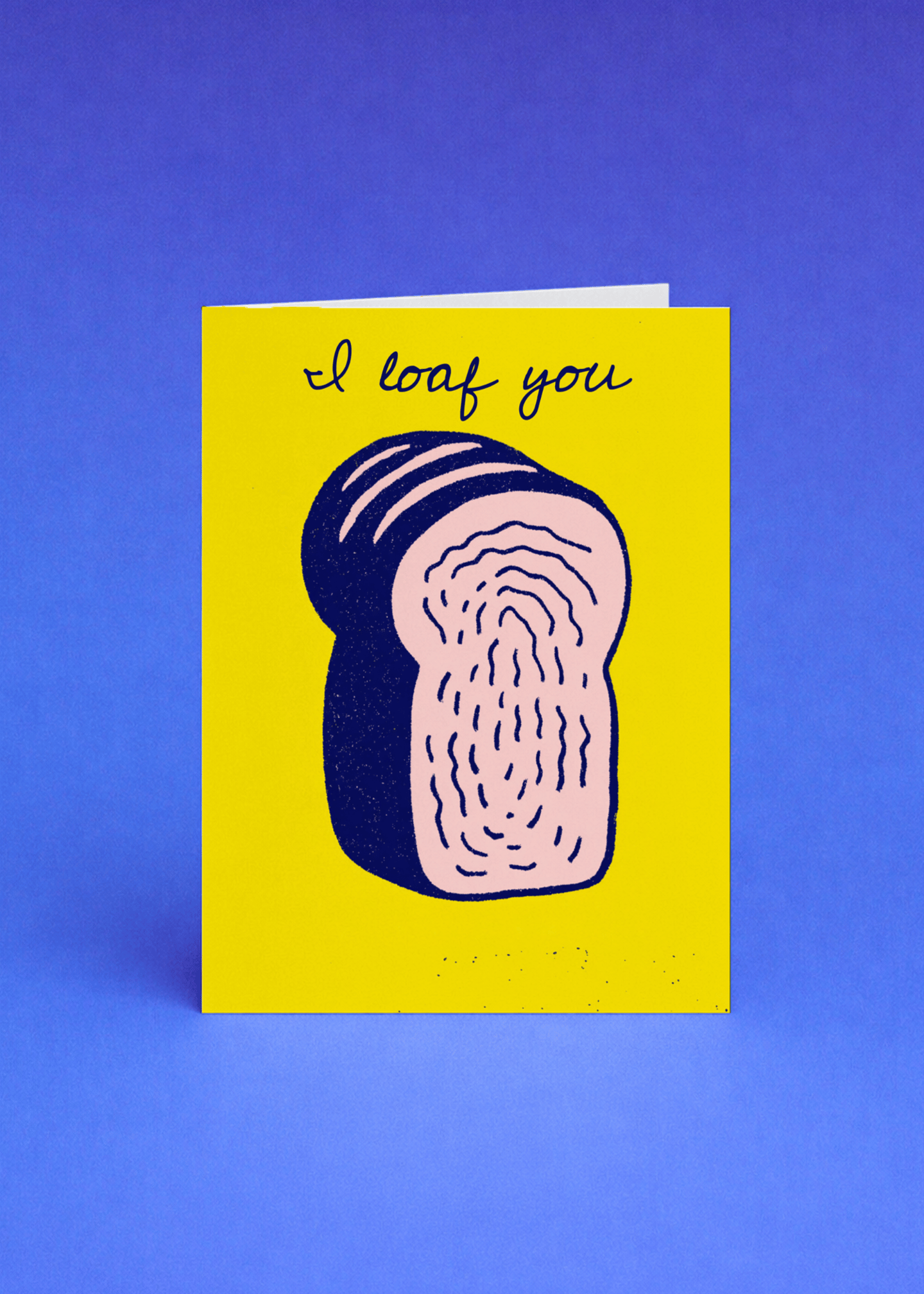 I Loaf You - Cute Bread Pun Card mockup 5
