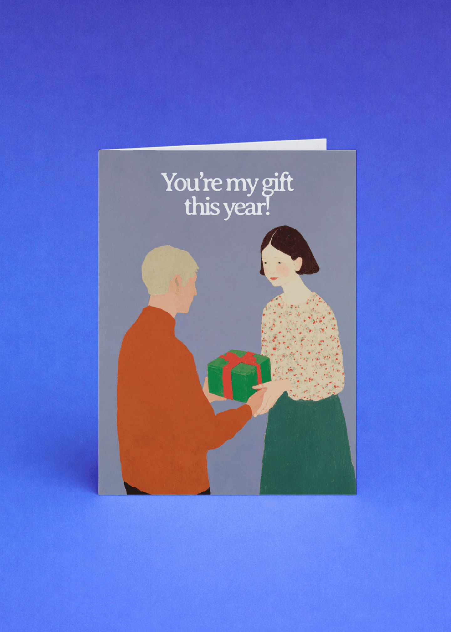 You're My Gift Greeting Card mockup 5