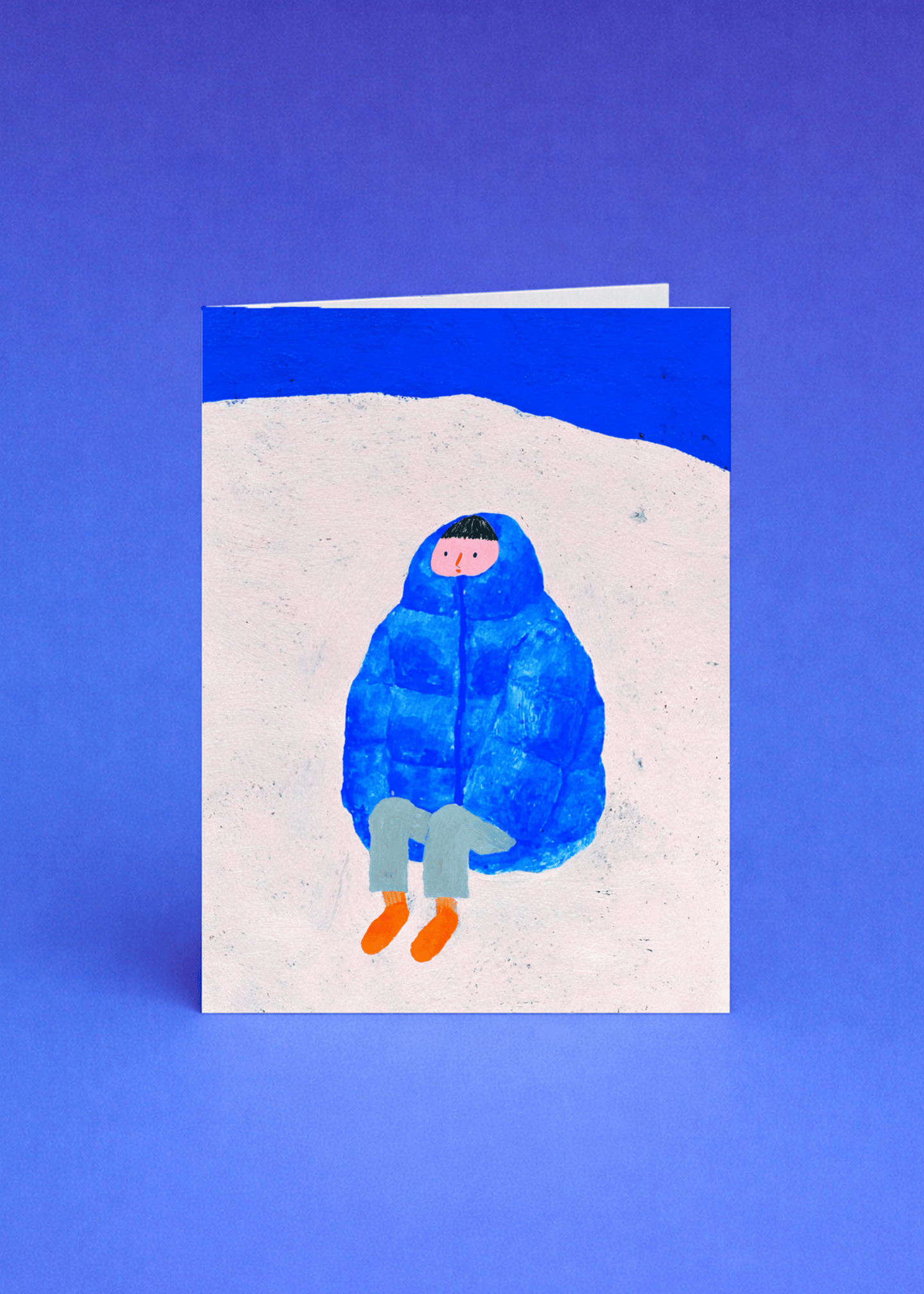 Cozy Winter Vibes Greeting Card mockup 5