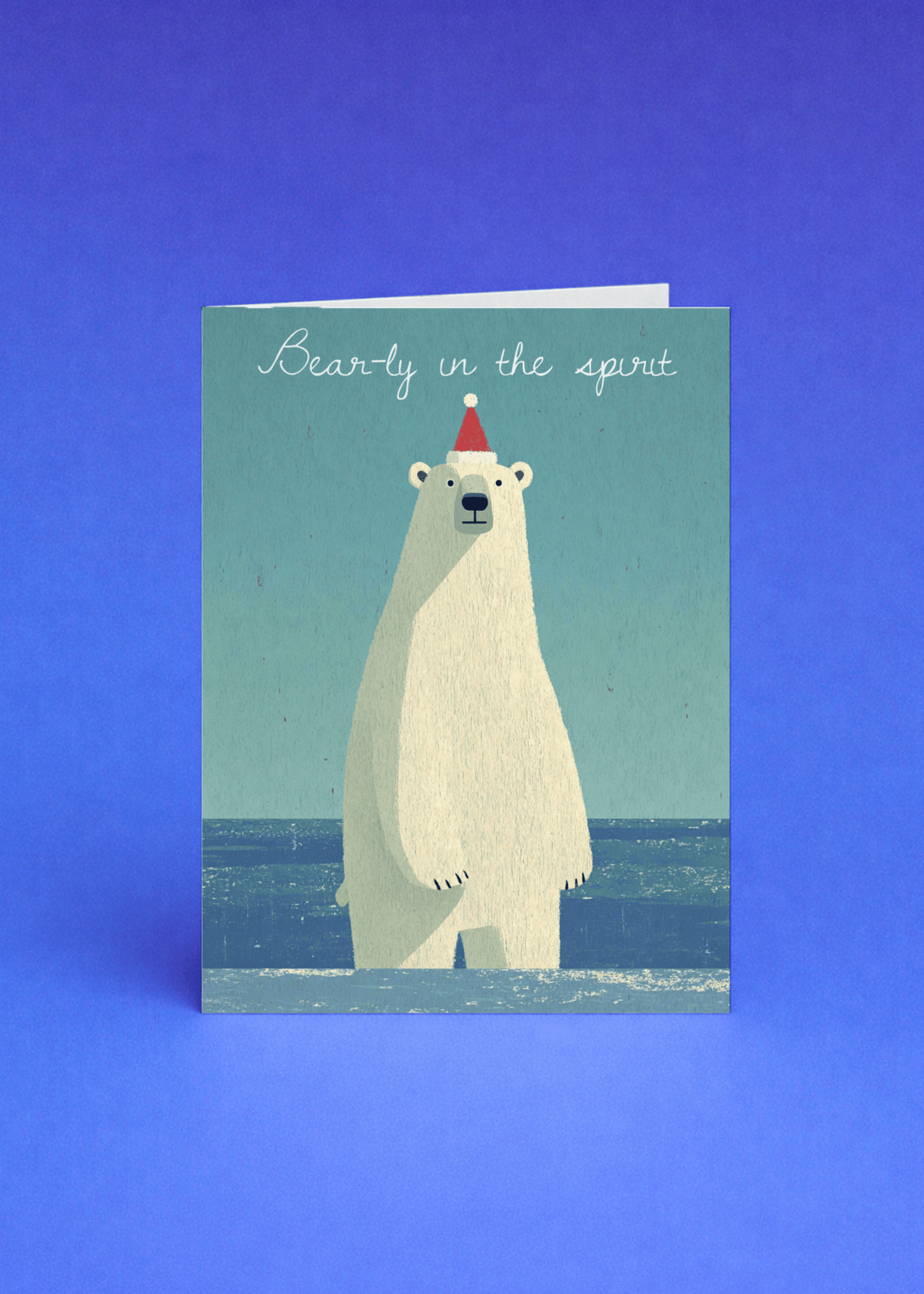 Festive Polar Bear Greetings mockup 4