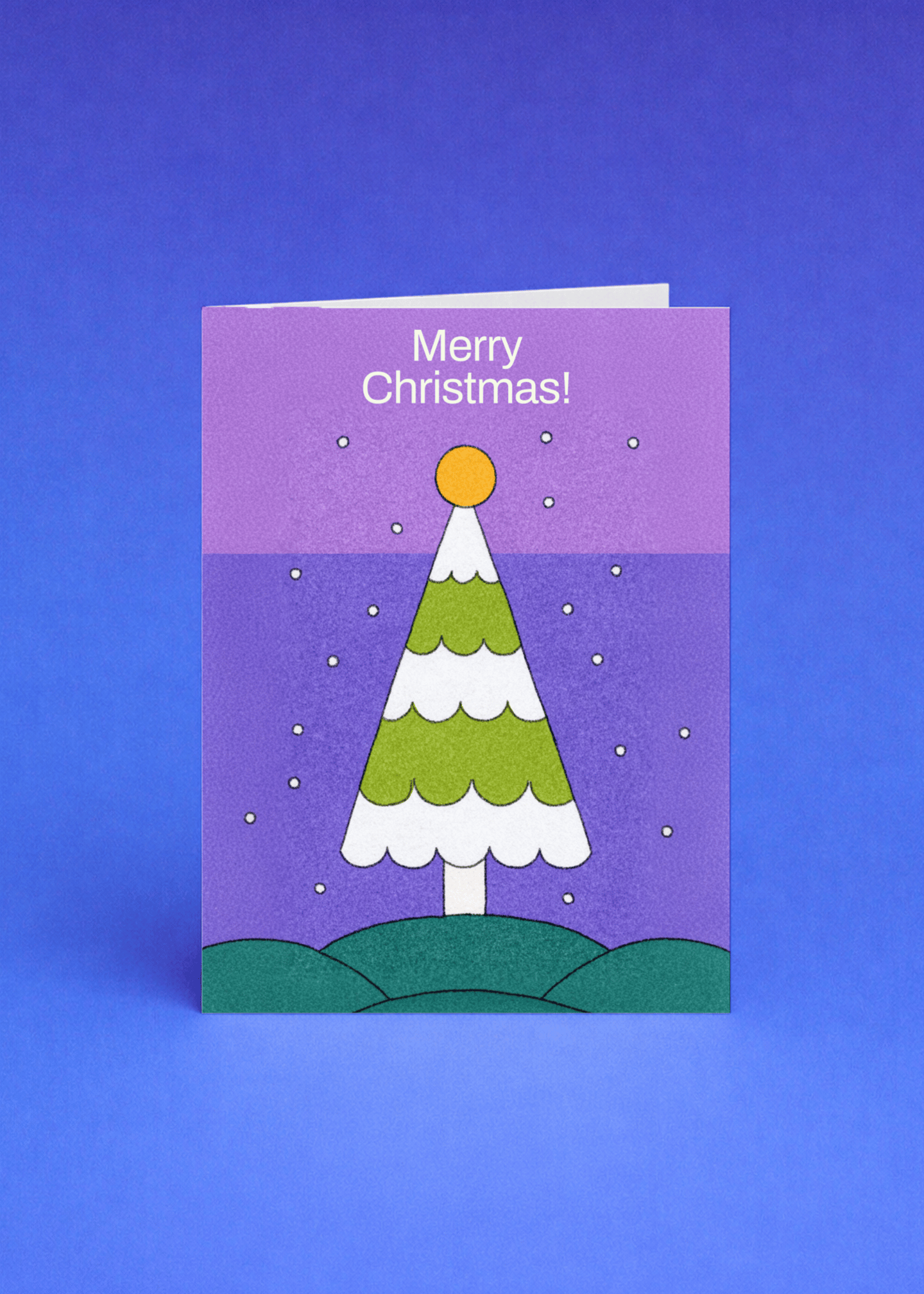 Cheerful Christmas Tree Card mockup 4