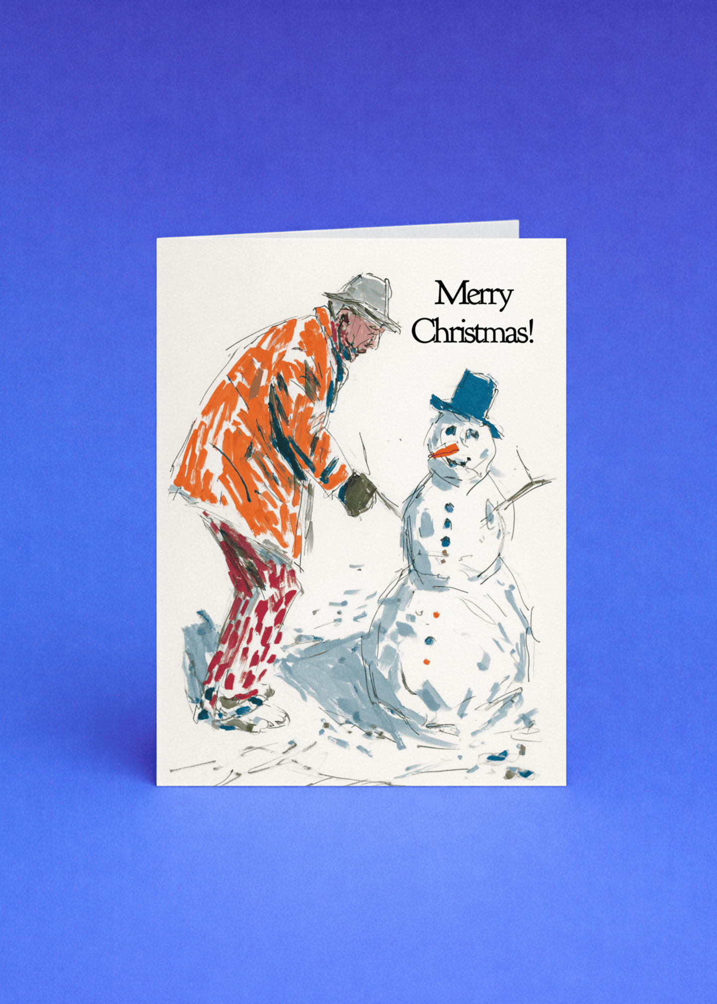 Snowy Christmas Cheer Card mockup 4