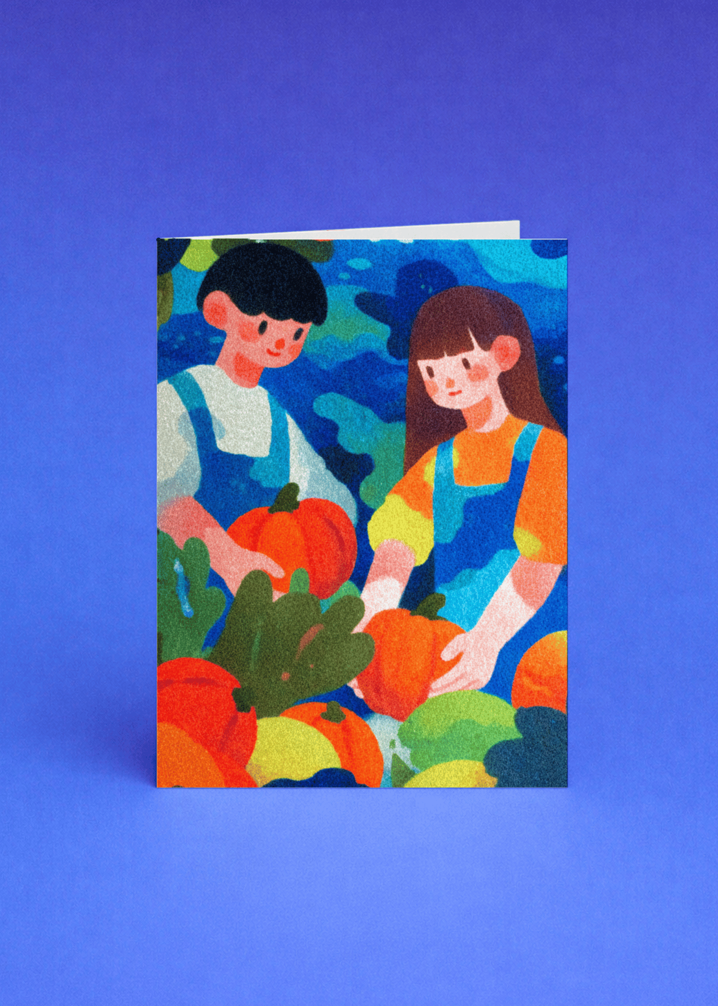 Pumpkin Patch Fun Greeting Card mockup 5