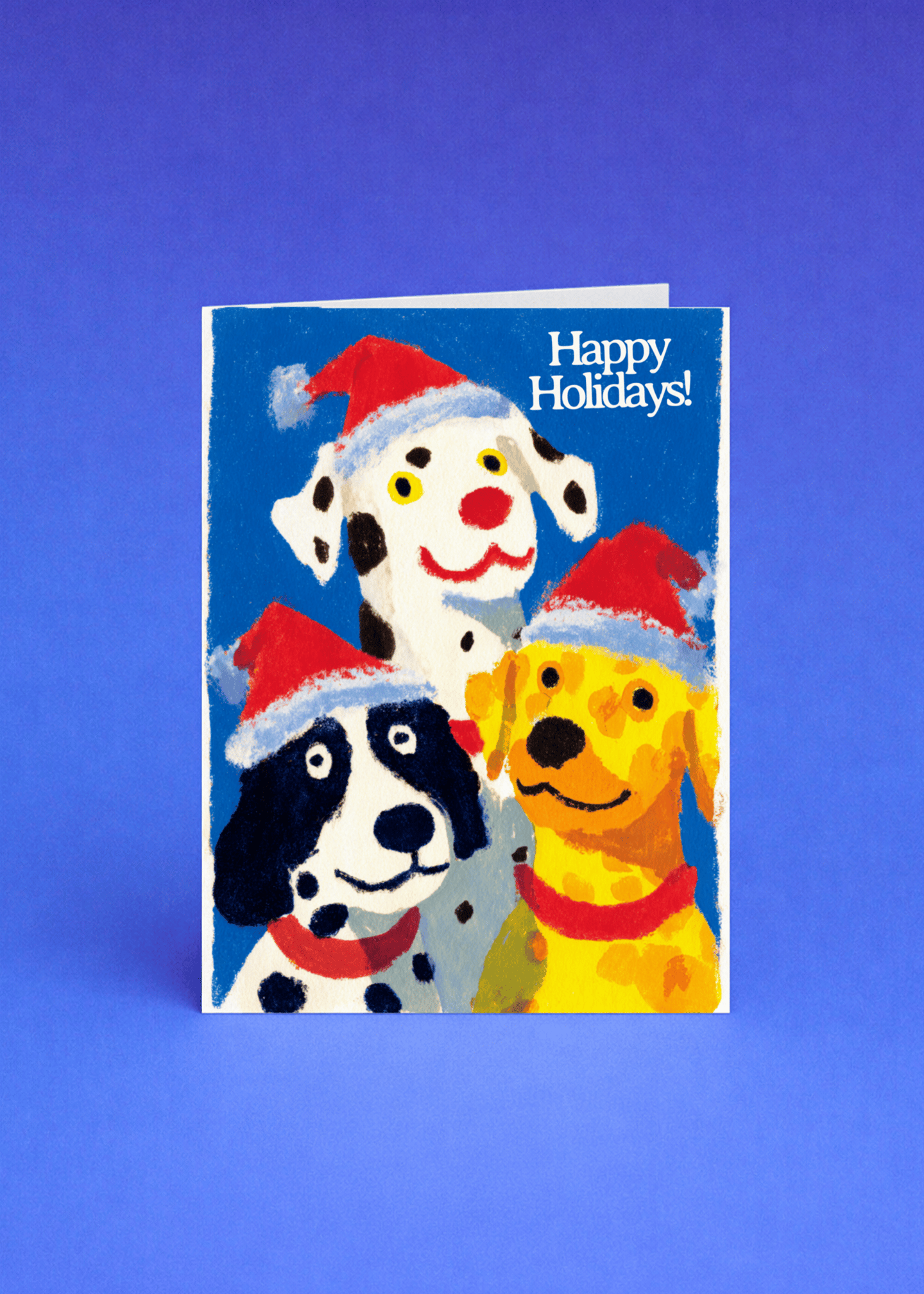 Festive Holiday Dogs Card mockup 5