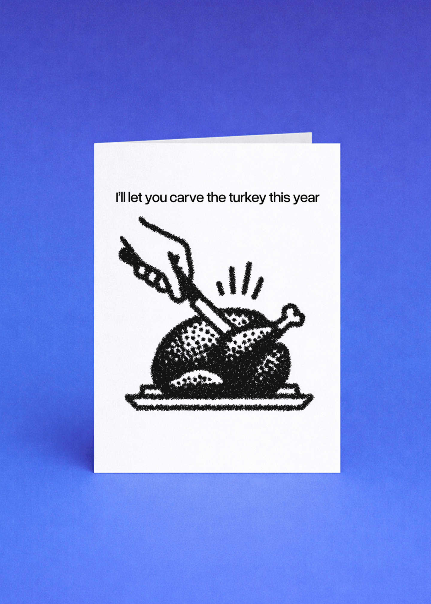 Turkey Time Humor Card mockup 5