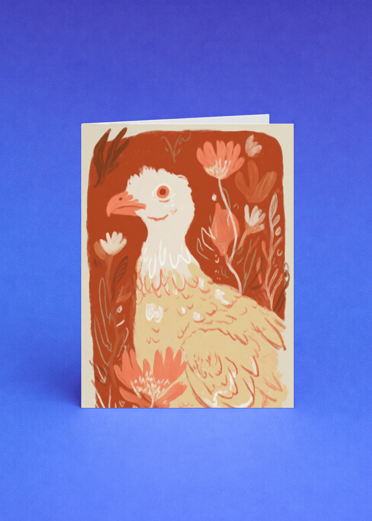 Whimsical Turkey Greeting Card mockup 5