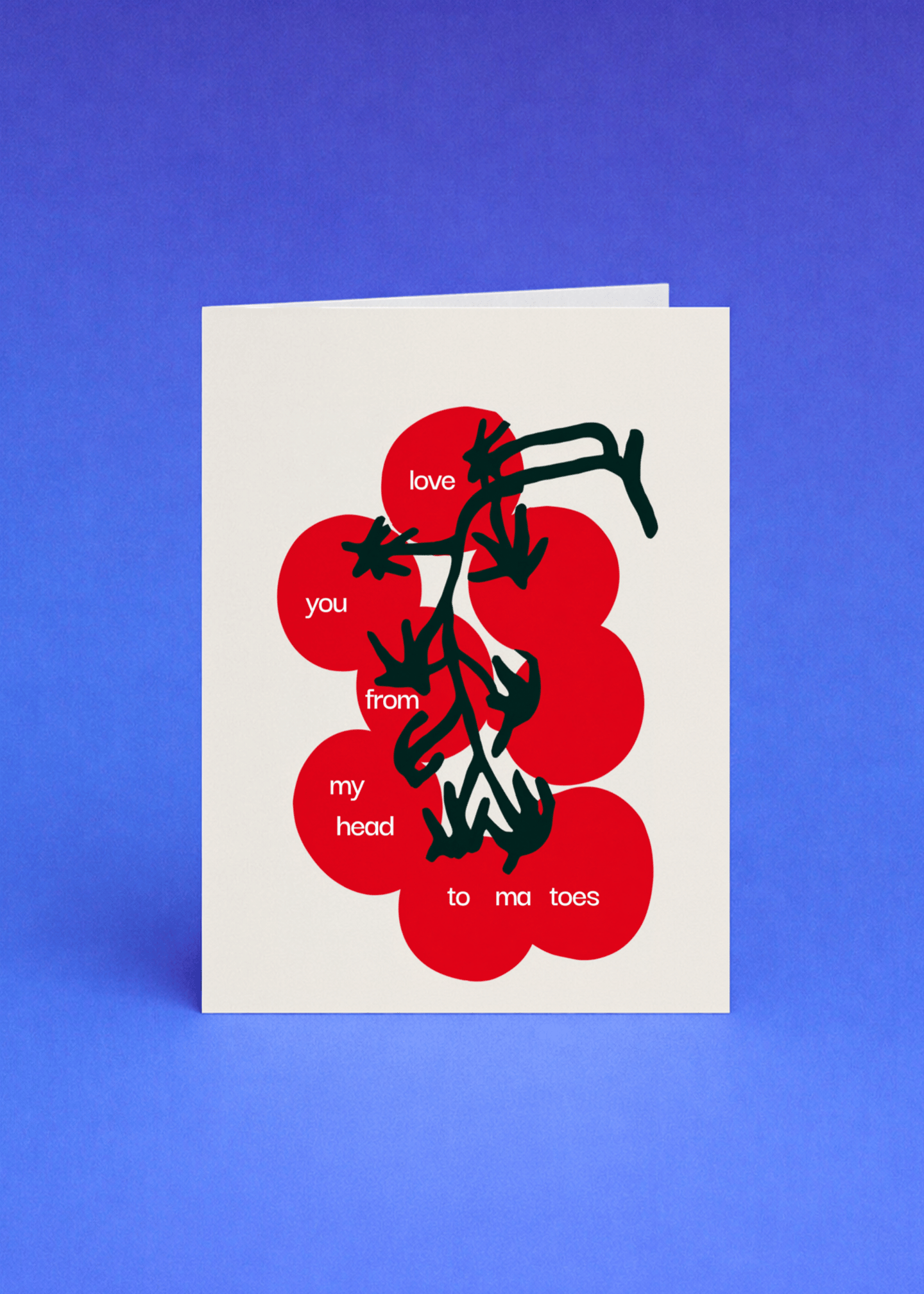 Tomato Love Pun Card mockup 5